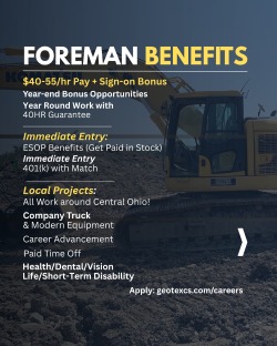 Geotex Construction Services, Inc. Facebook ad: Looking for more than just a job?