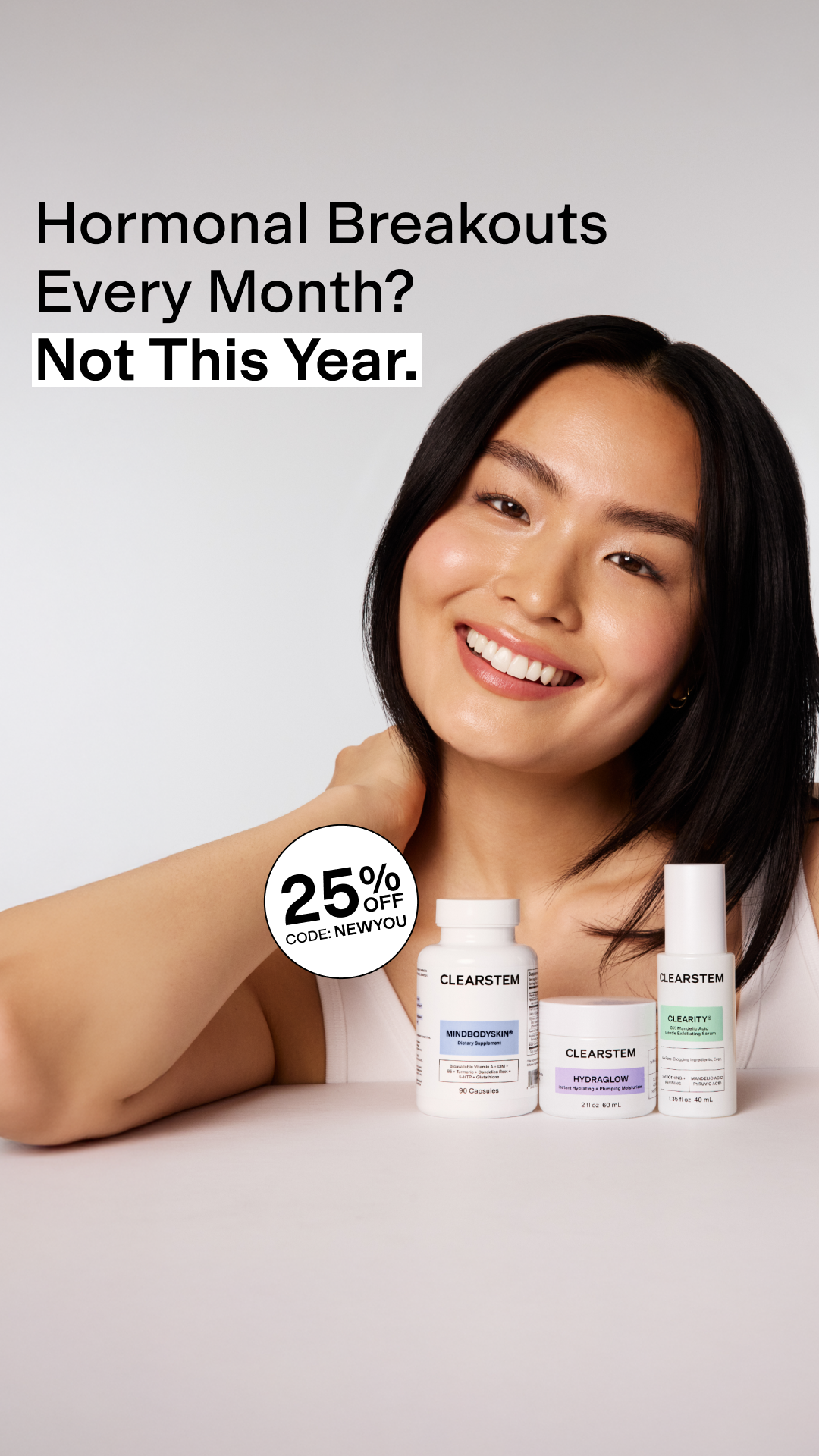 CLEARSTEM Skincare Facebook ad