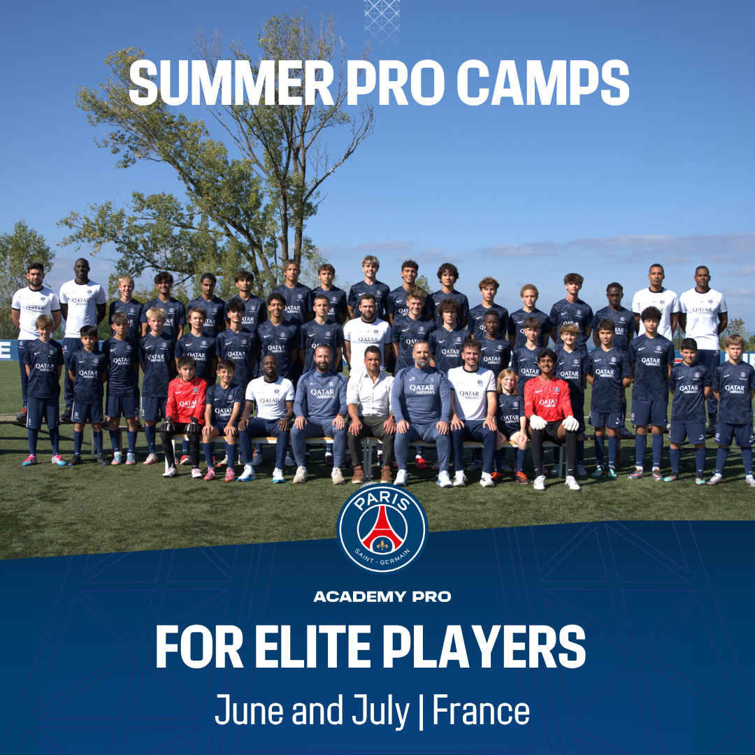 Paris Saint-Germain Academy Pro Residency Greater Geneva Facebook ad: Last chance to book your PSG Academy Pro Experience