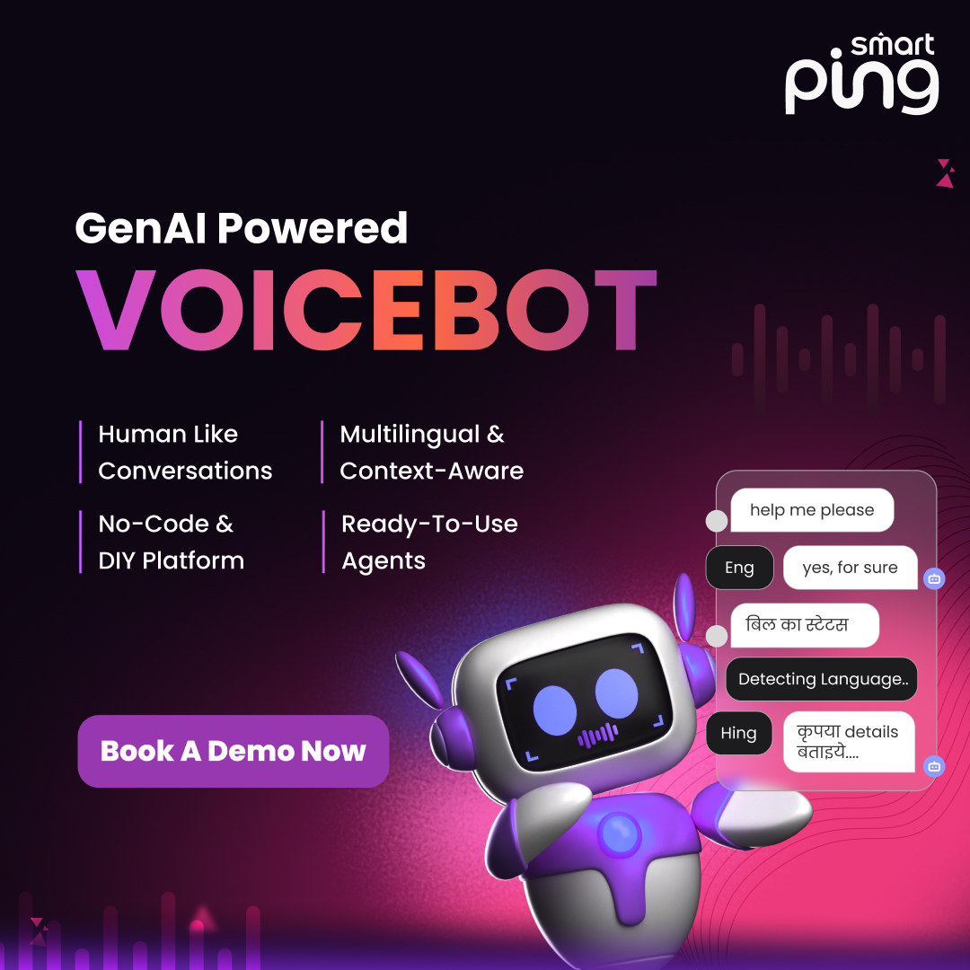 Smartping Facebook ad: GenAI Powered Voicebot