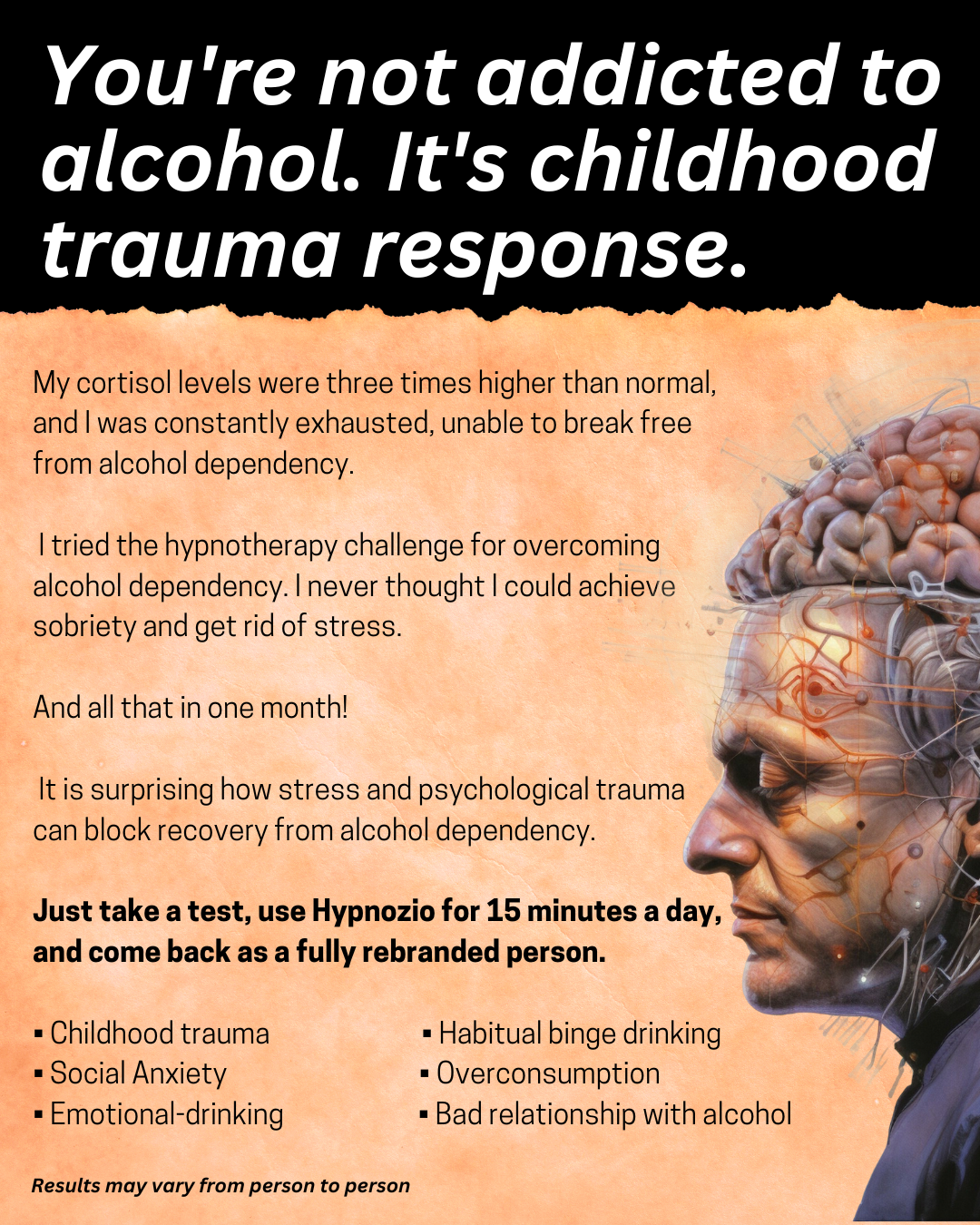 Hypnozio: power of hypnotherapy Facebook ad
