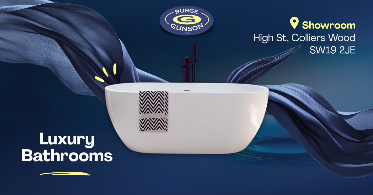 Burge & Gunson Ltd Facebook ad: London's largest independent bathroom showroom.