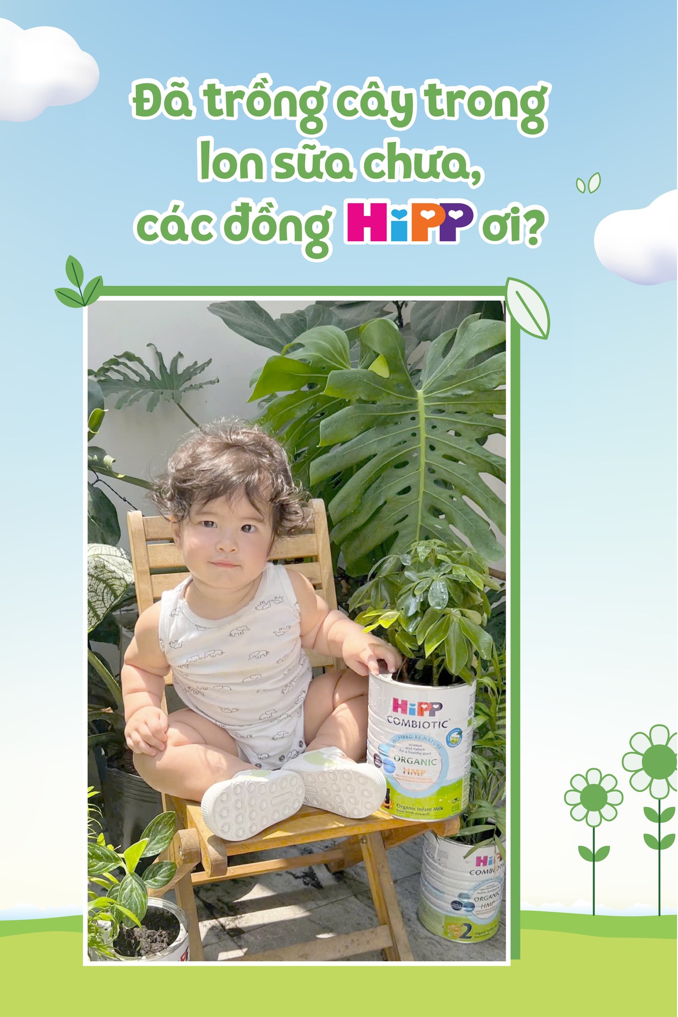 HiPP Việt Nam Facebook ad: Các đồng HiPP uống hết sữa xong thì…
