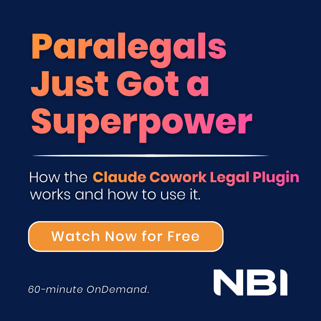 National Business Institute Facebook ad: Paralegals Just Got a Superpower