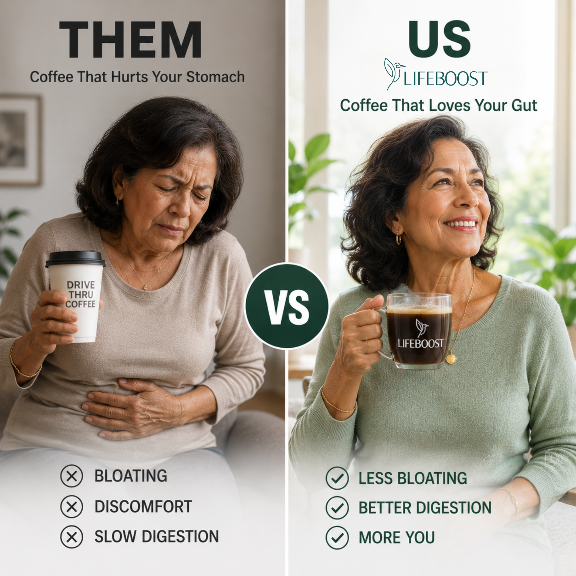 Lifeboost Coffee Facebook ad