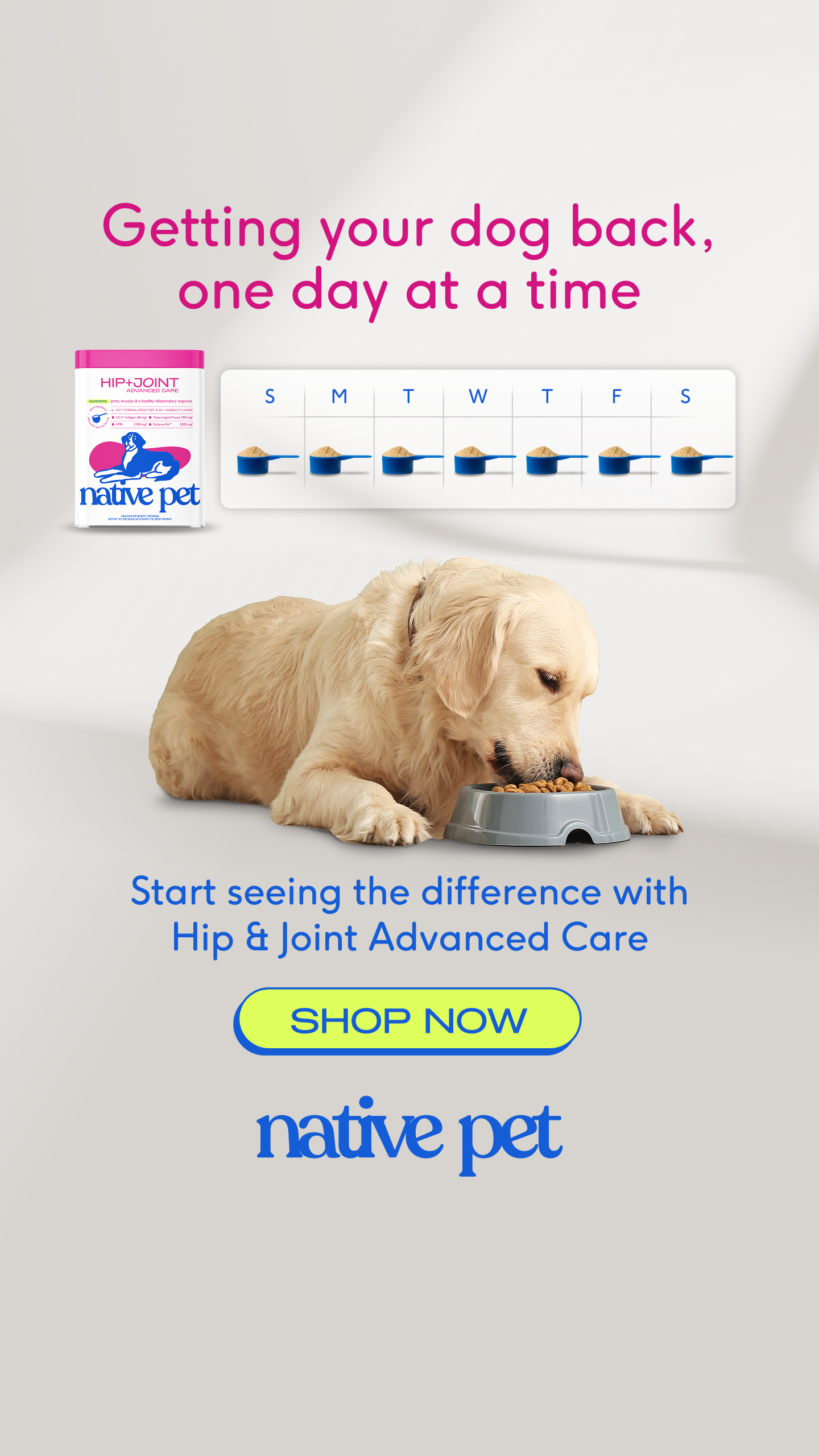 Native Pet Facebook ad