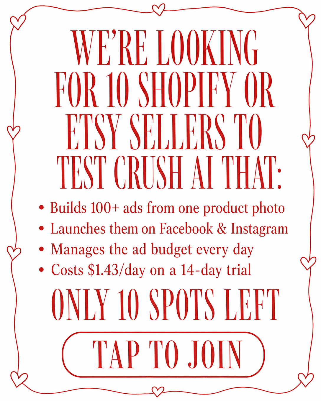trycrush.ai Facebook ad
