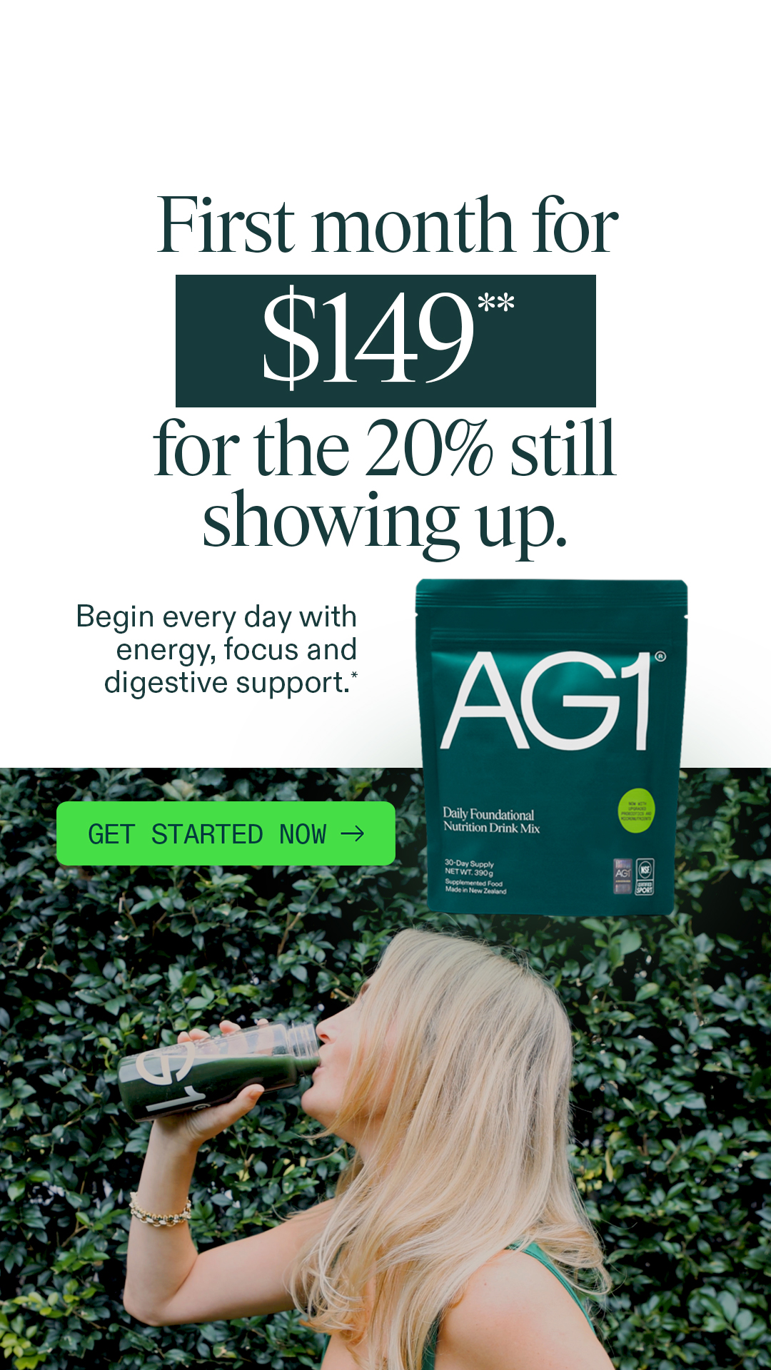 AG1 by Athletic Greens Facebook ad