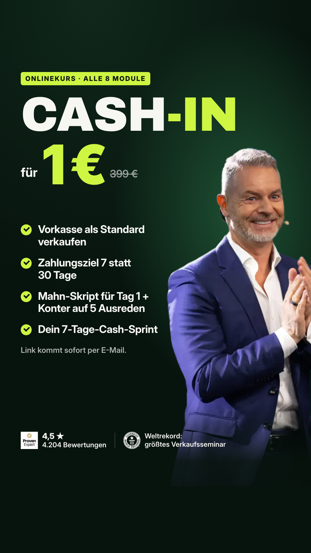 Dirk Kreuter Facebook ad: Jetzt Cash-In sichern