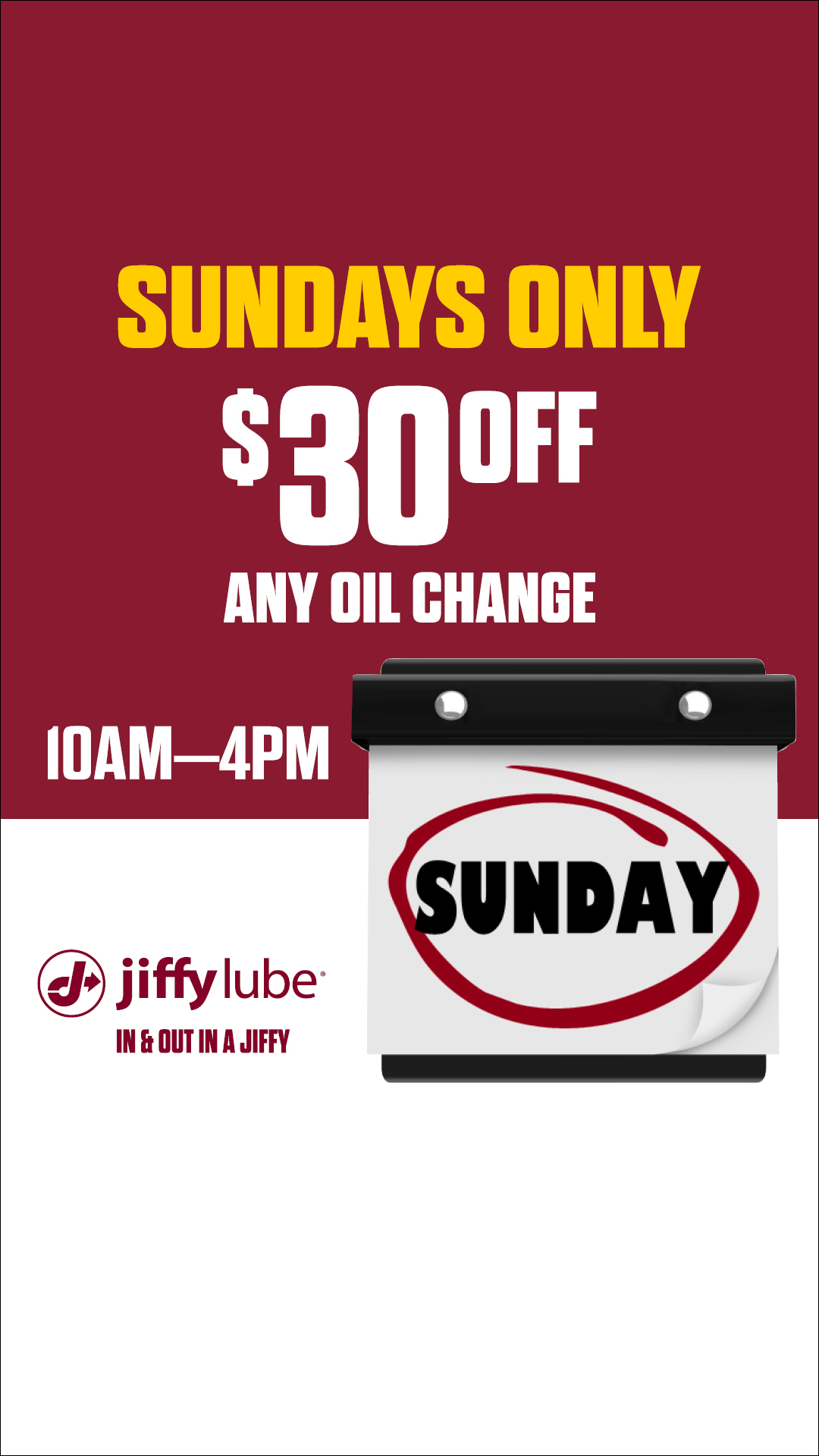 Jiffy Lube - Stonebriar Auto Services, LLC Facebook ad from Feb 21, 2026