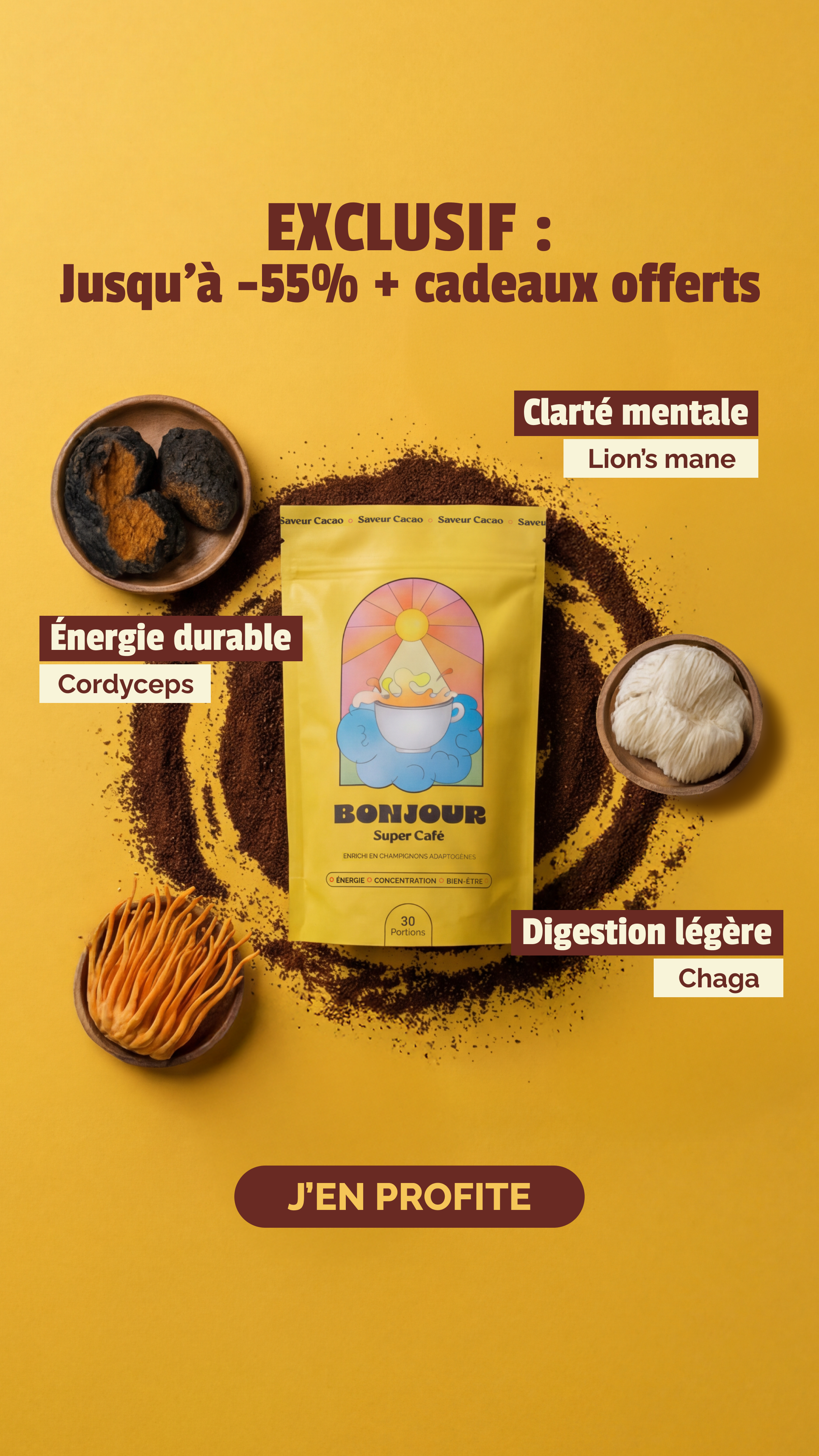 Bonjour Facebook ad