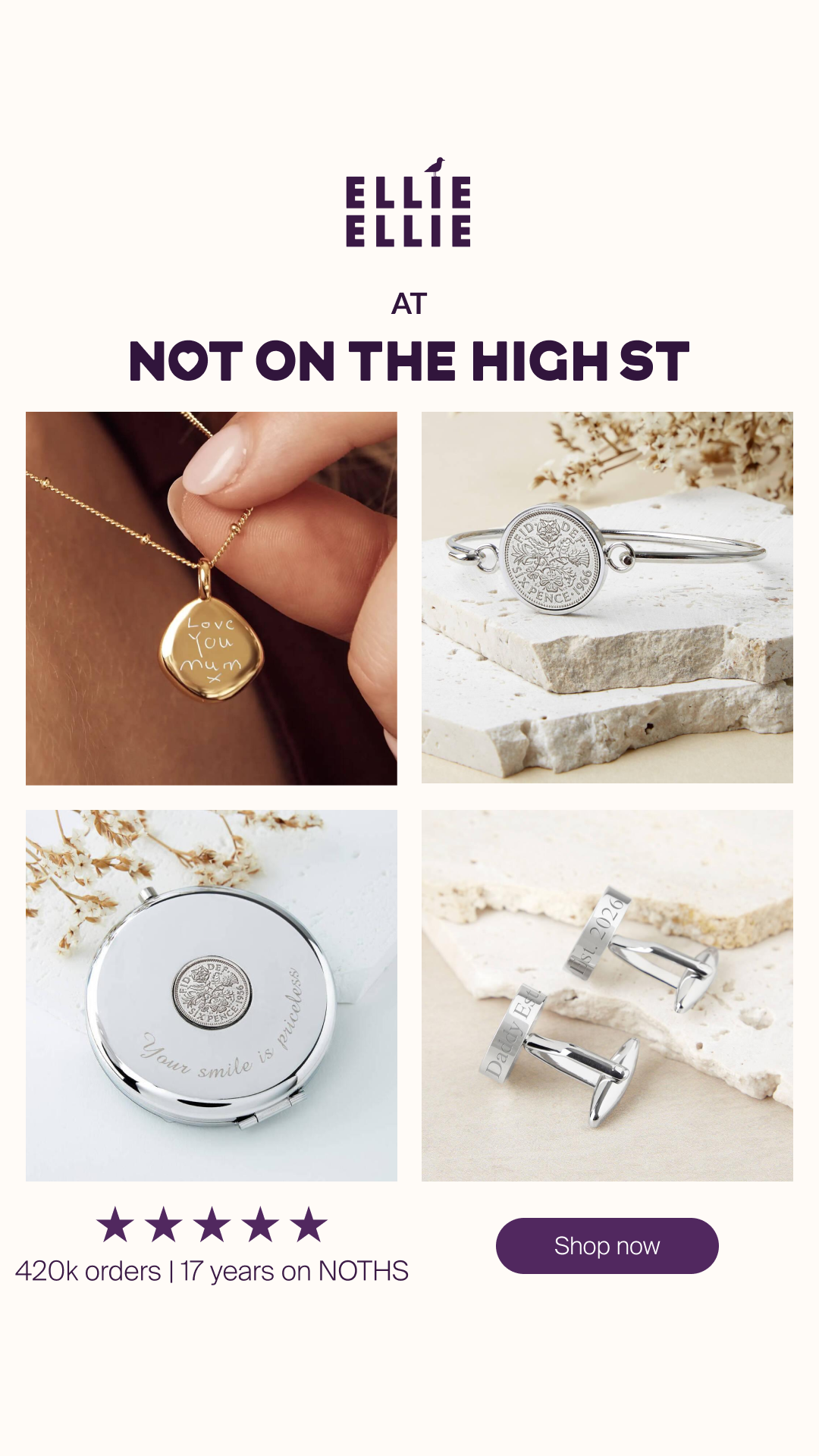 notonthehighstreet Facebook ad