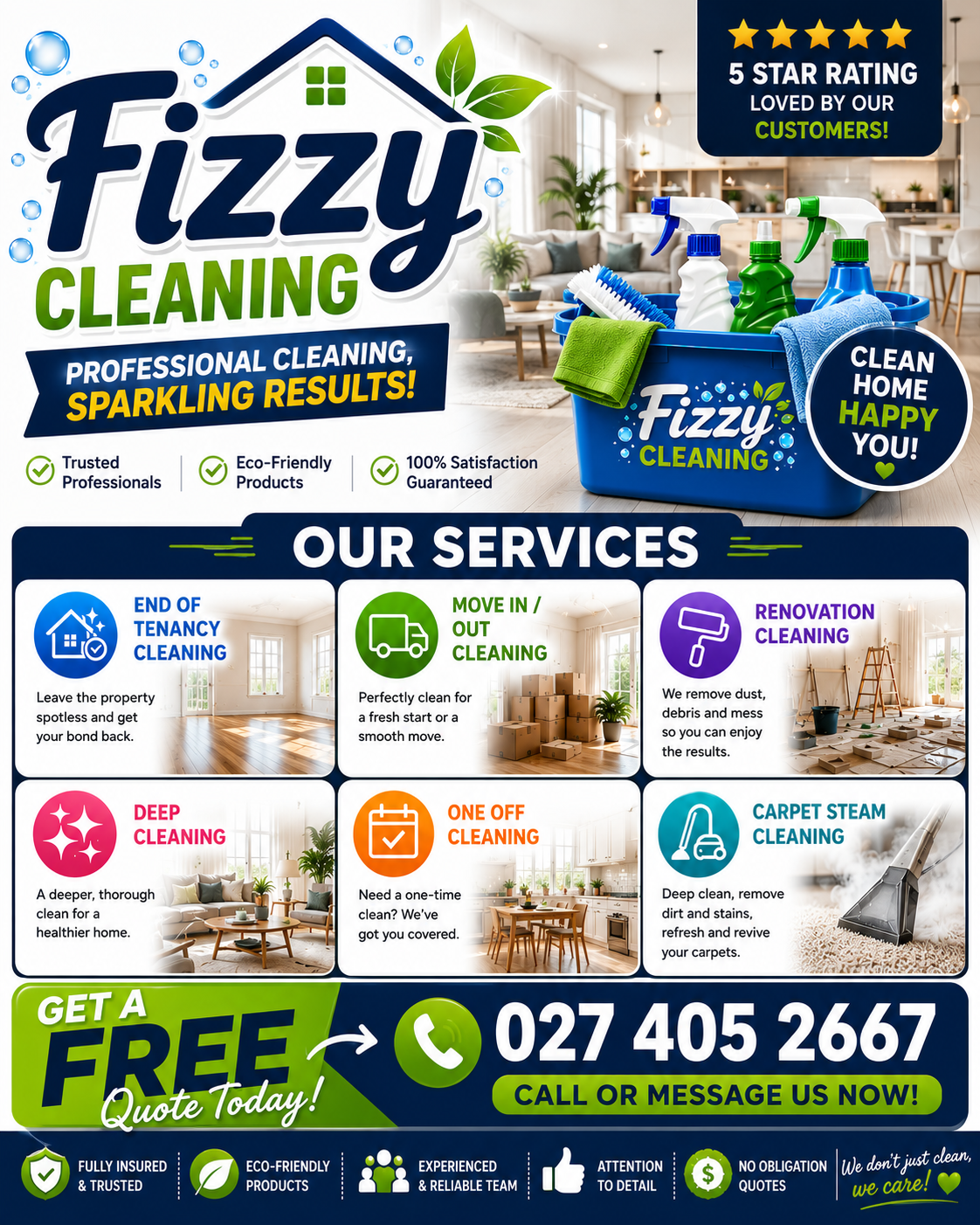 Fizzy Cleaning Facebook ad