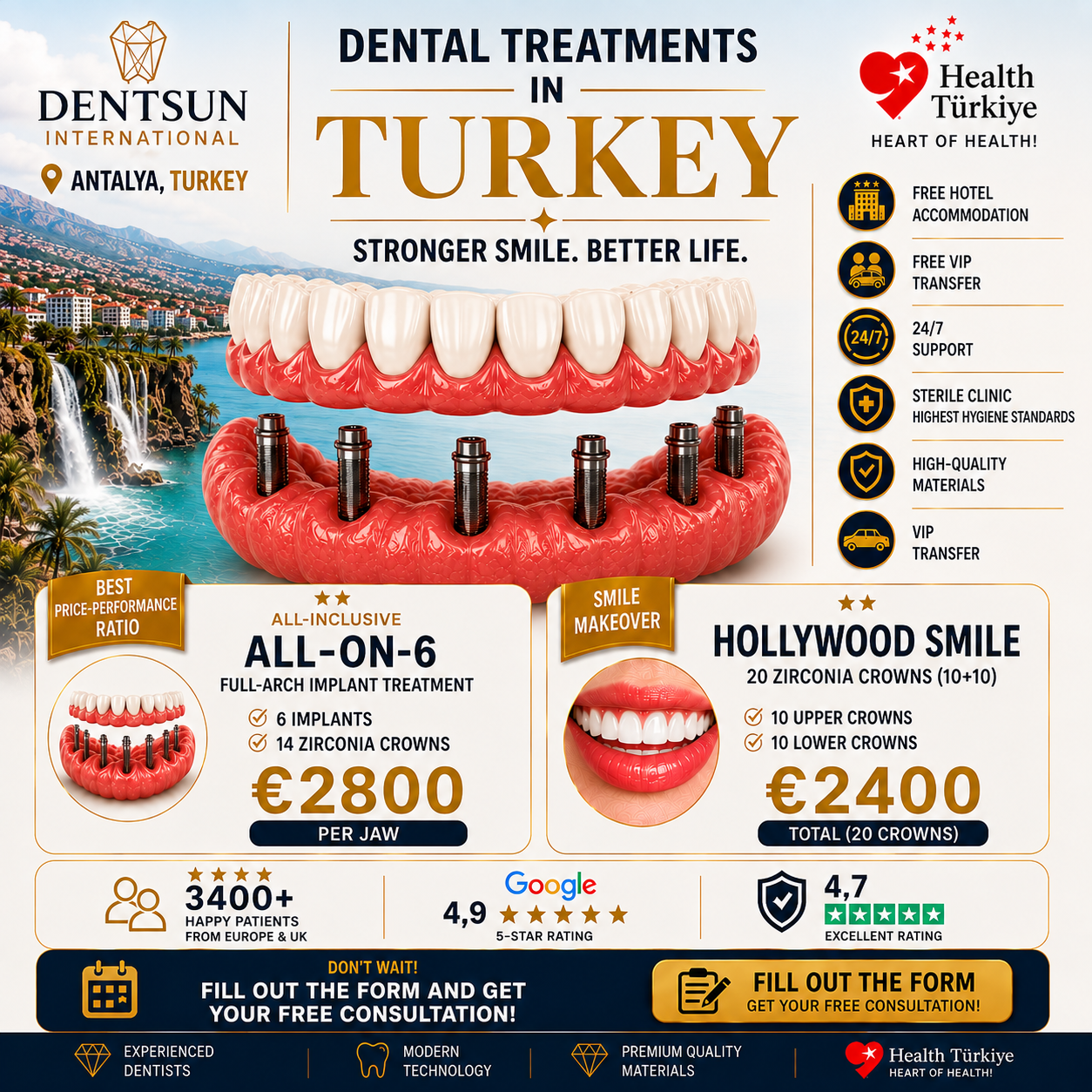 Dentsun International Facebook ad: Best Turkey/Dental Clinic in Izmir