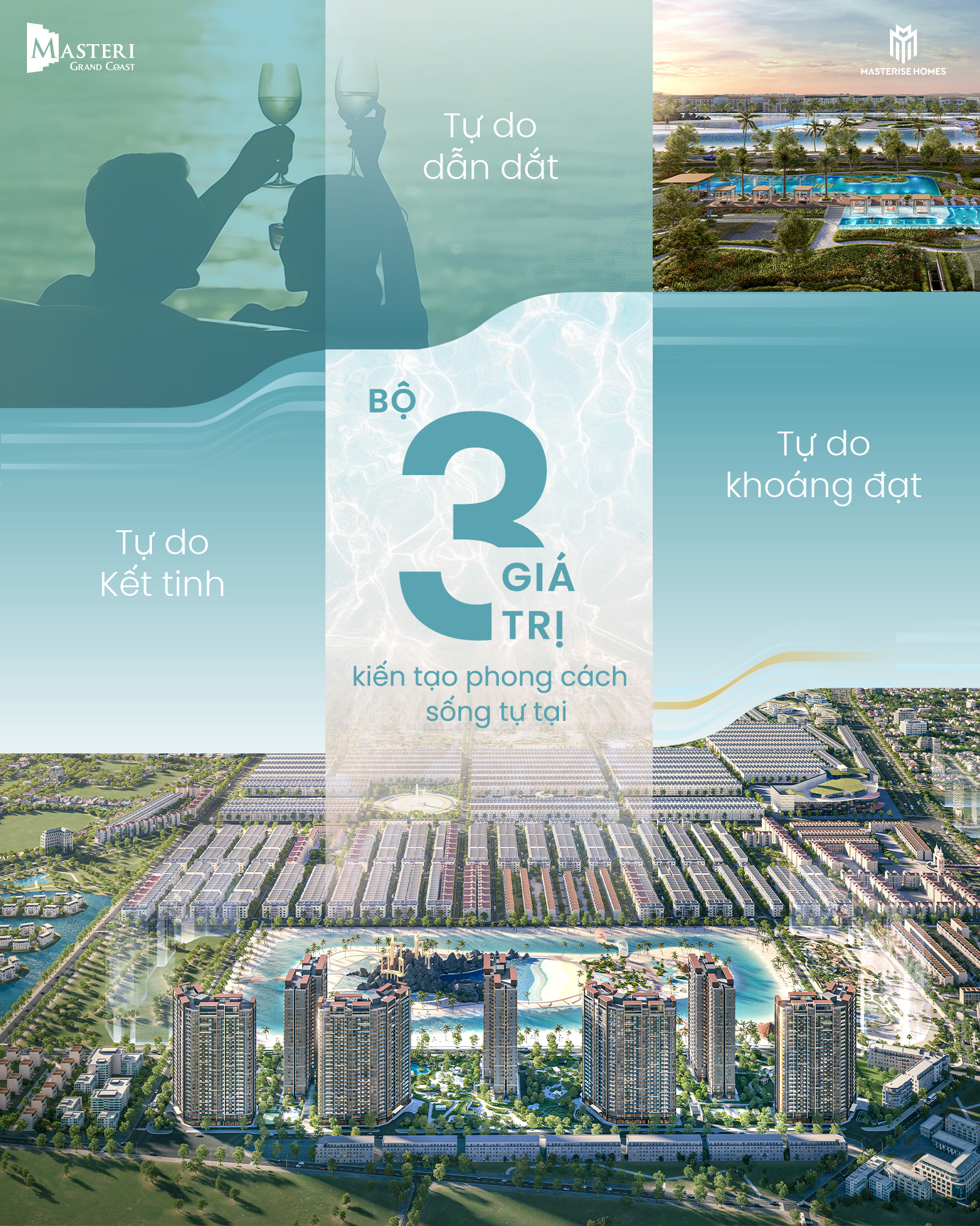 Masteri Grand Coast Facebook ad: BỘ BA GIÁ TRỊ TỰ DO KIẾN TẠO…