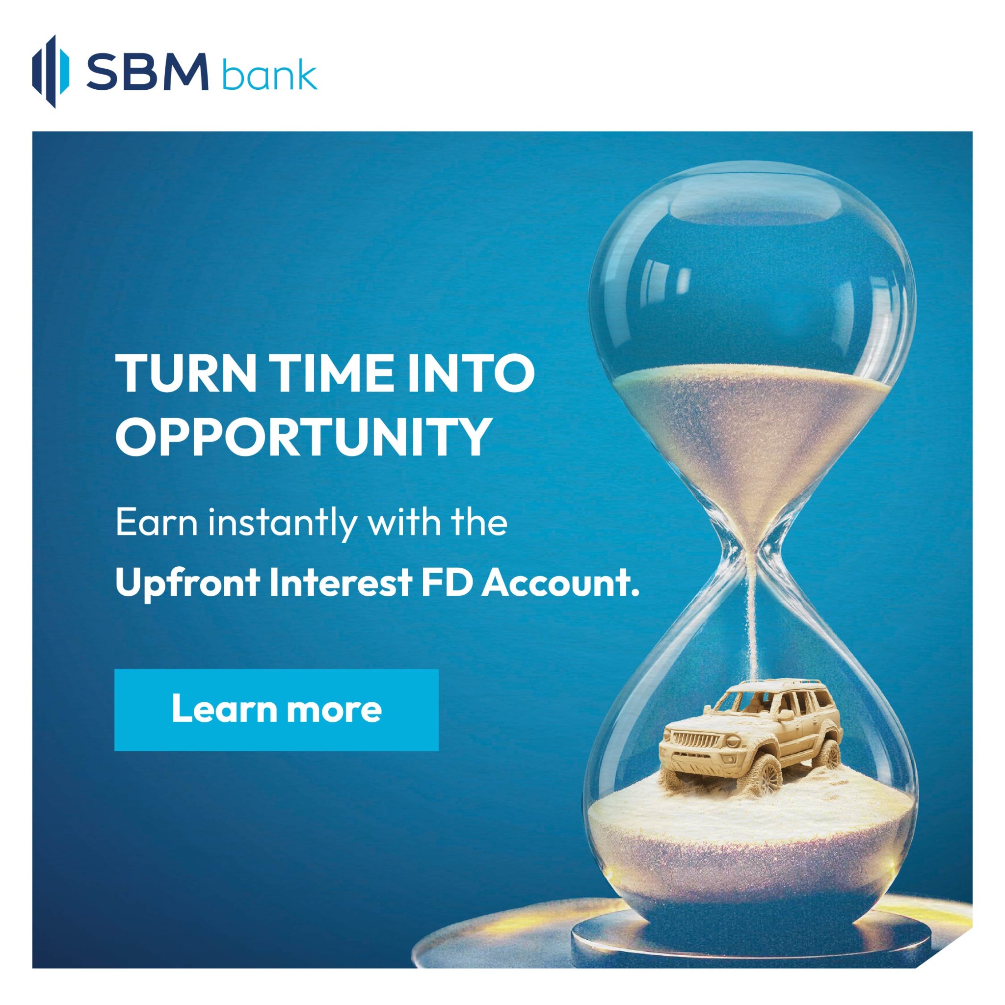 SBM Bank Kenya Facebook ad: Your Returns Don’t Wait.