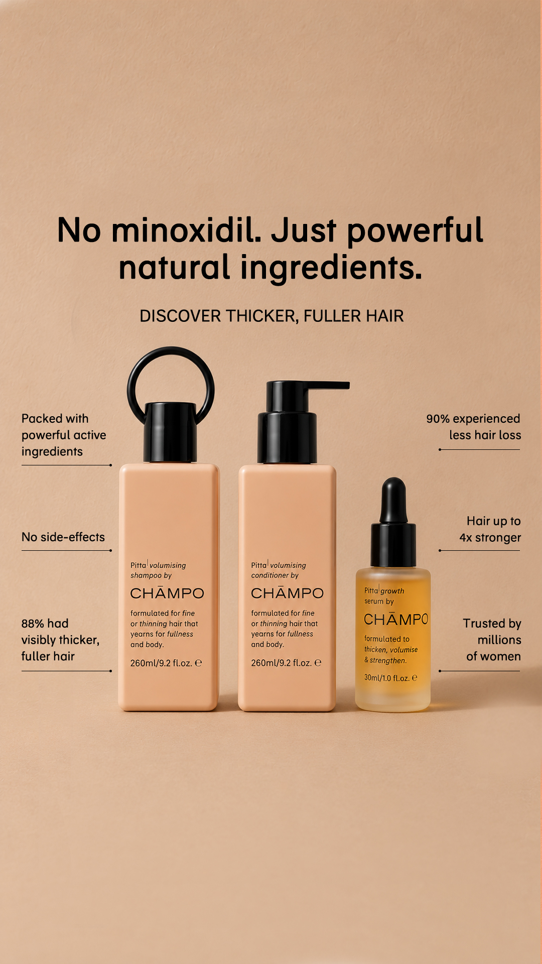 Chāmpo Haircare Facebook ad