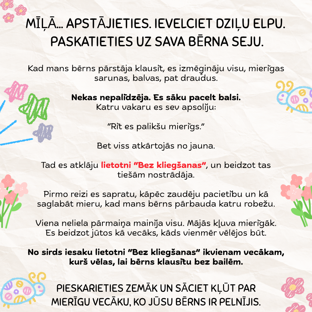 Psiholoģijas mācību centrs Facebook ad: Bērns jūs neklausa? Tam vienmēr ir savs iemesls.