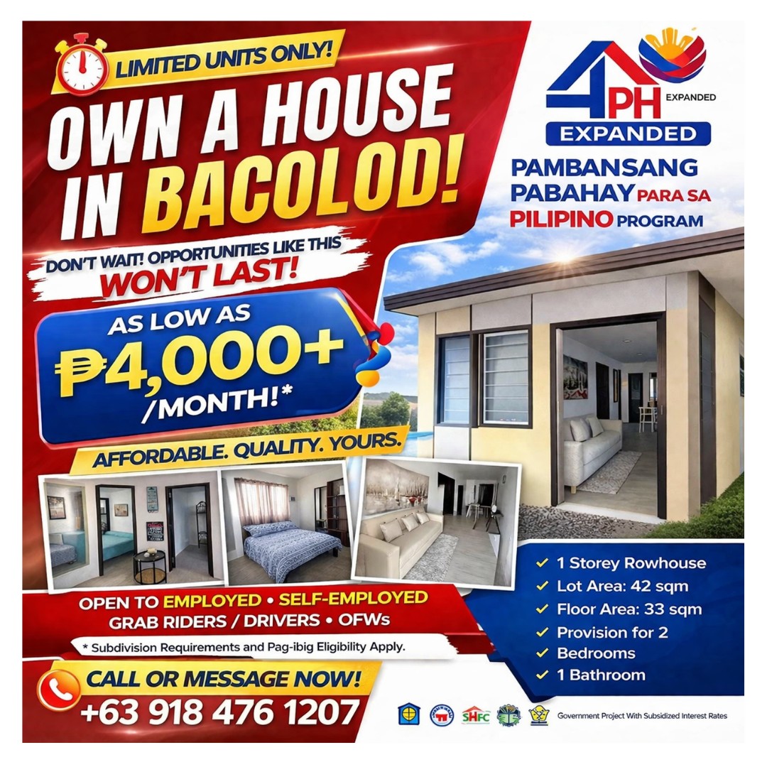 DECA HOMES-Granada Bacolod City Facebook ad: DON'T MISS OUT ON THIS LIMITED-TIME OFFER!