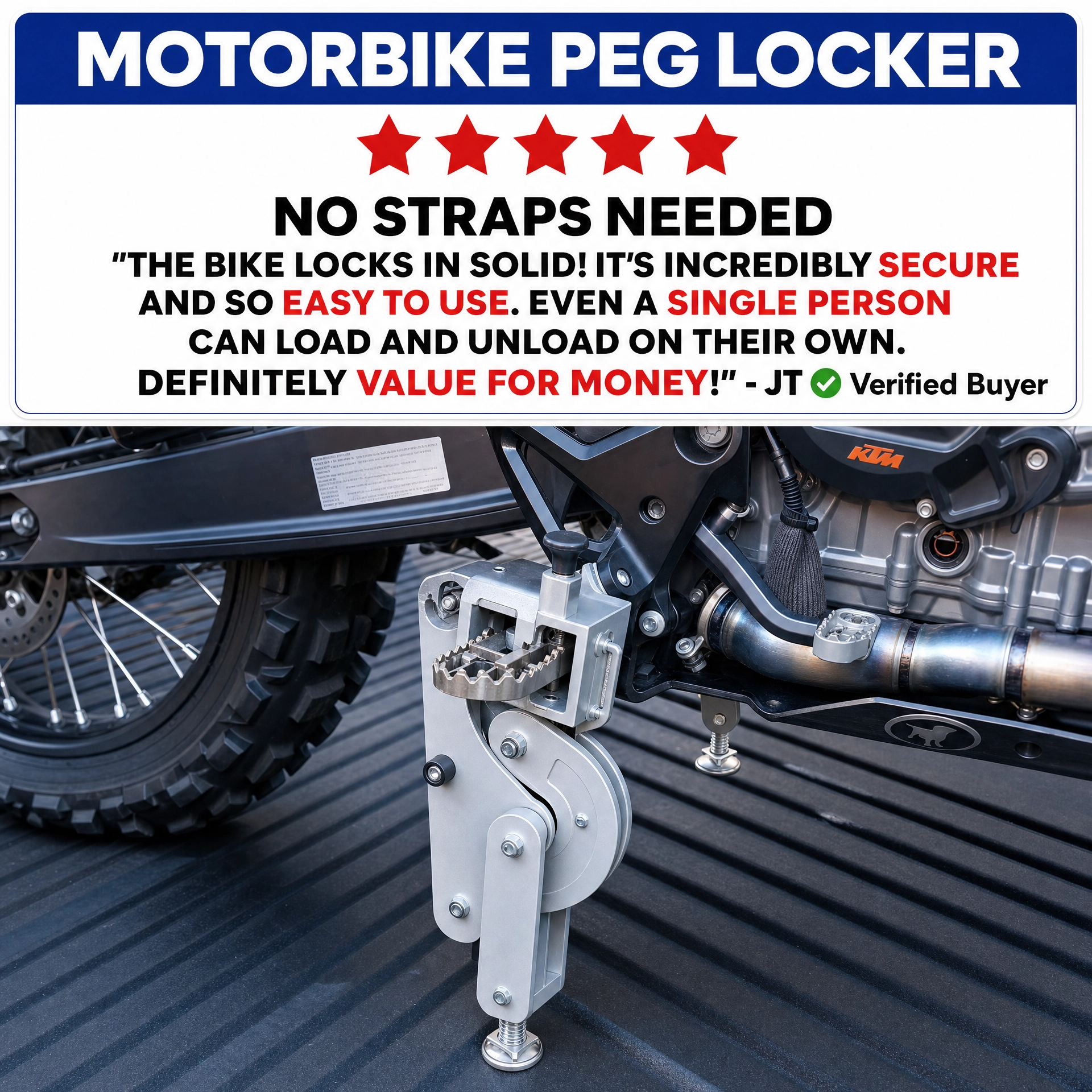 Connect Flooring Facebook ad: Stop Using Ratchet Straps