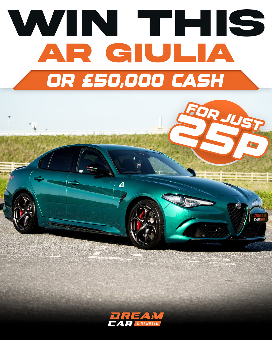 Dream Car Giveaways Facebook ad