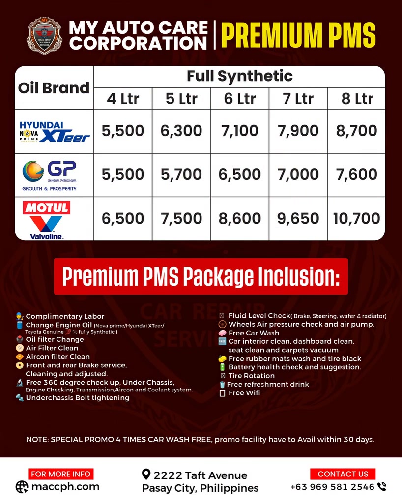 MY AUTO CARE Corporation Facebook ad