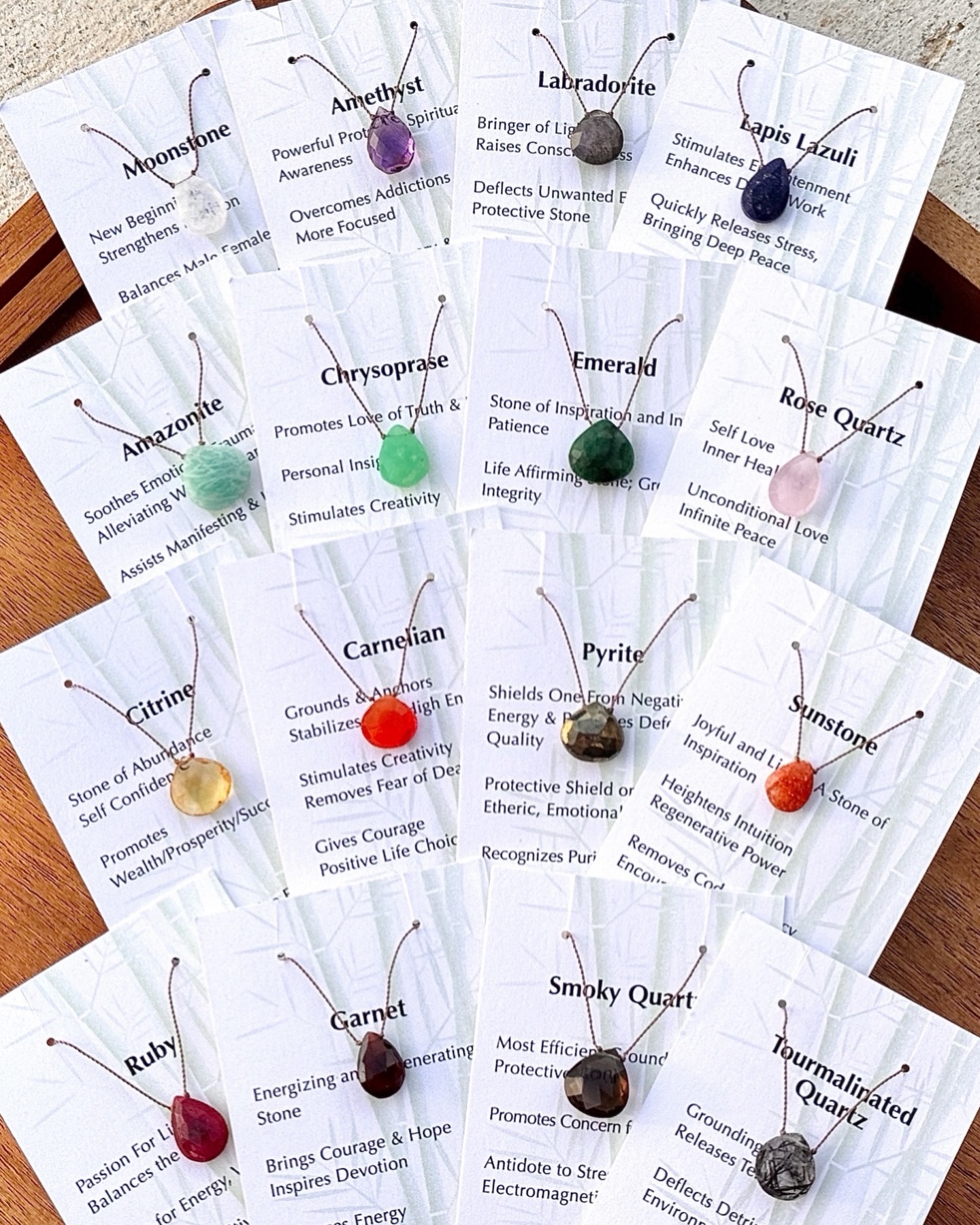 Crystal Works Facebook ad: Sheree Jordan Drop Pendant Necklaces