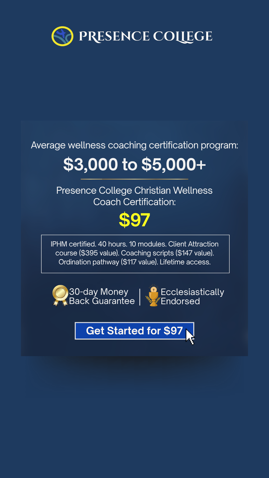 Presence College Facebook ad