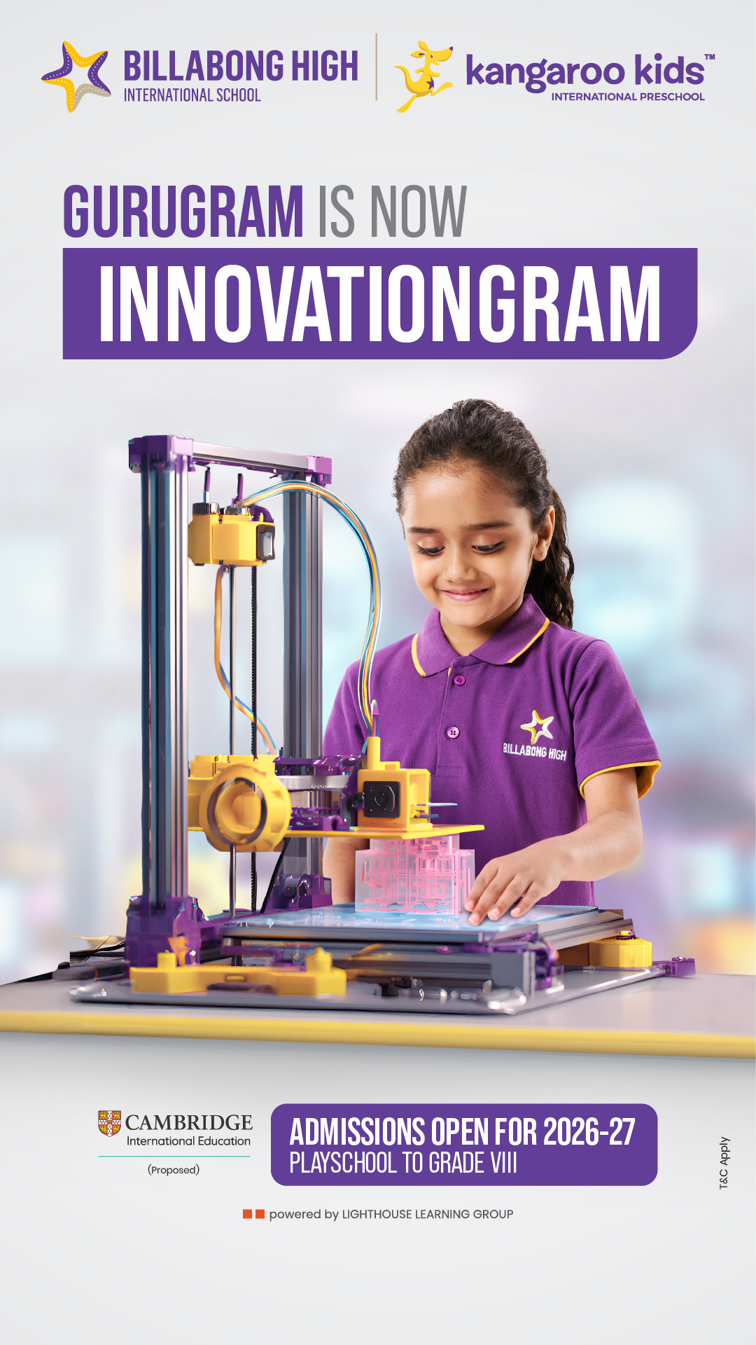 Billabong High International School, Gurugram Facebook ad from Apr 9, 2026