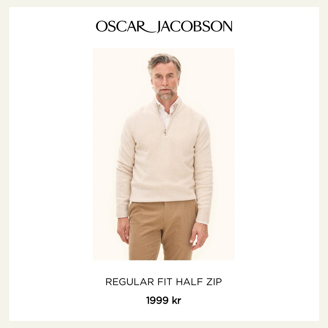 Oscar Jacobson Facebook ad: Bygg en garderob med stickade tröjor för alla…