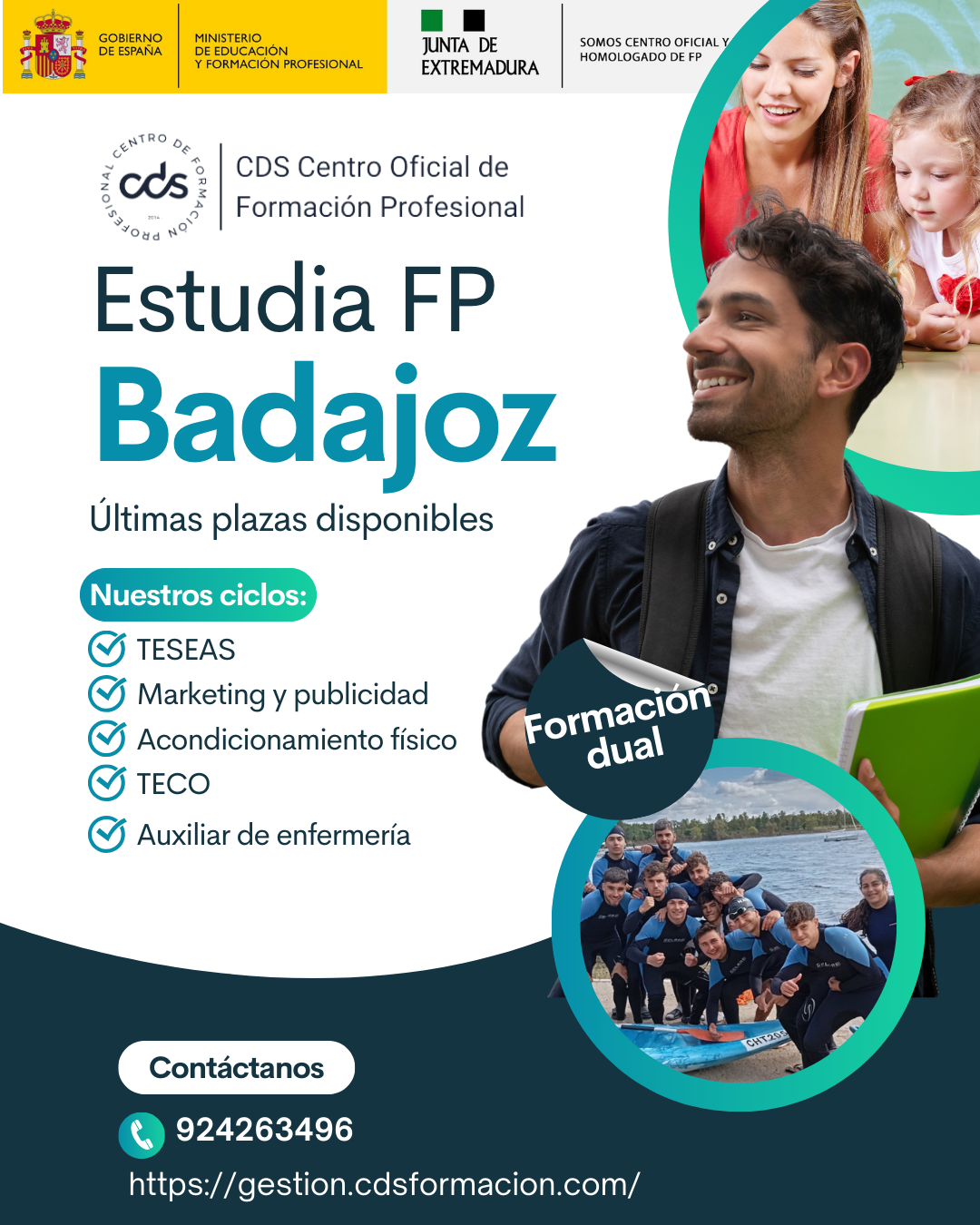 CDS Formación Profesional Facebook ad from Sep 23, 2024
