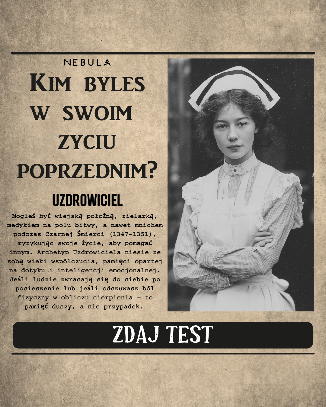Nebula: Past Life Power Reading Facebook ad: Zrób test -->