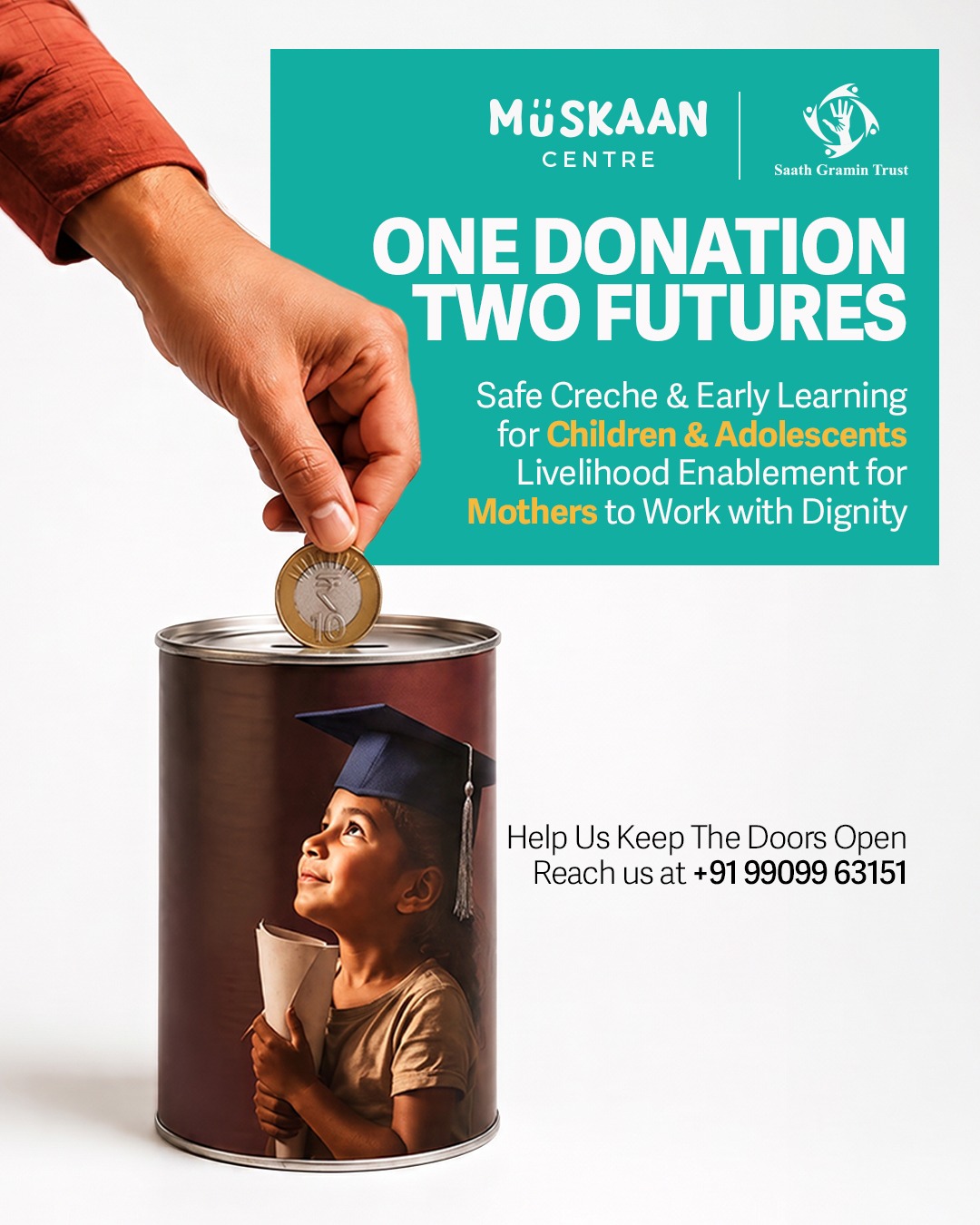 Saath Gramin Trust Facebook ad: Empowerment isn't just about giving women a job…