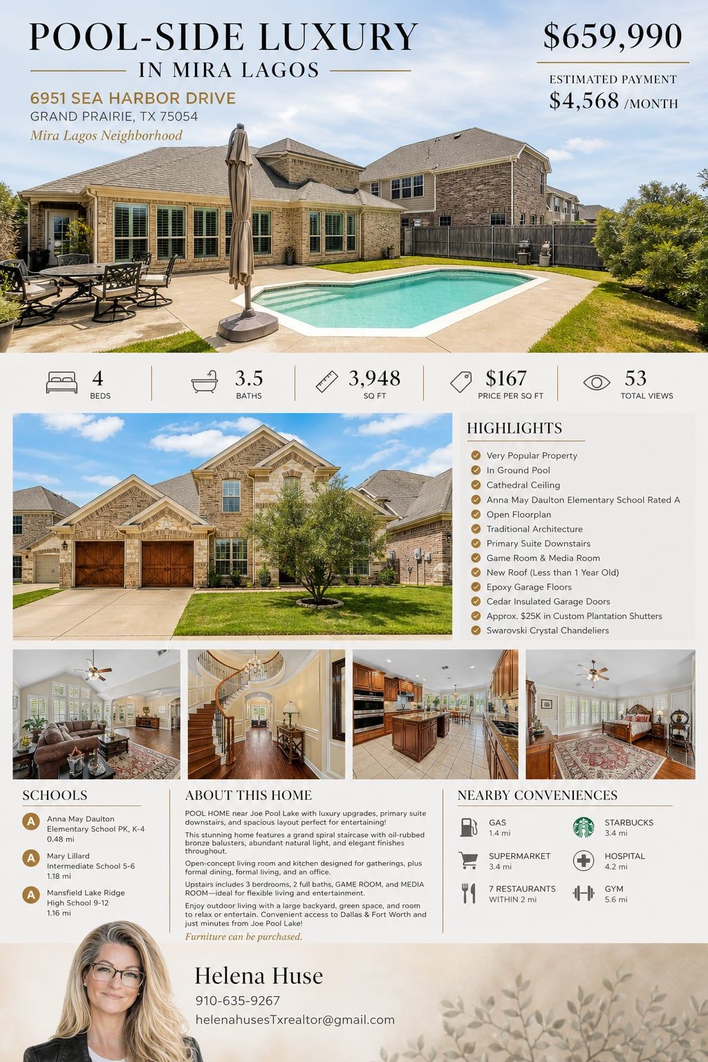 Helena Huse Facebook ad: Beautiful and well taken care of home in…