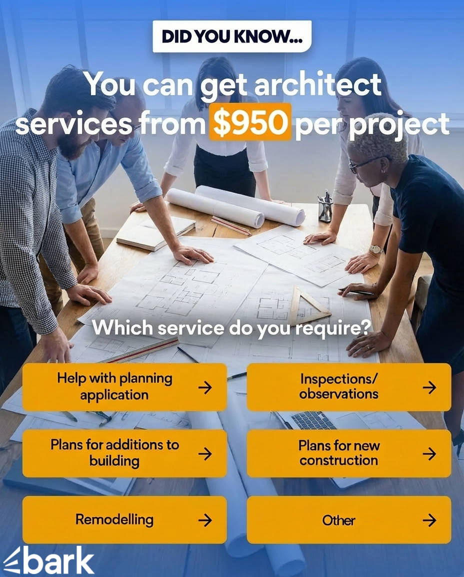 Bark.com Facebook ad: Affordable Architects