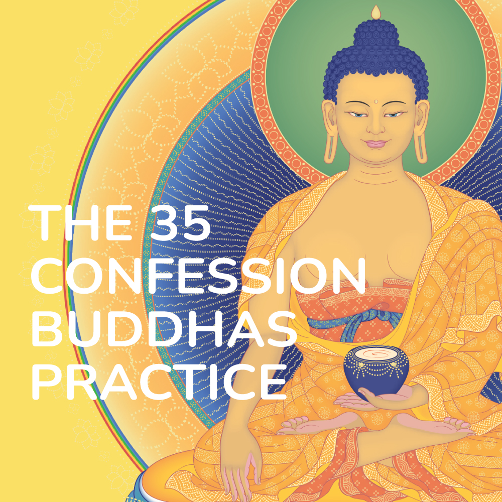 Kadampa Meditation Center New York City Facebook ad: Half-day Course this Saturday: the 35 Confession Buddhas…