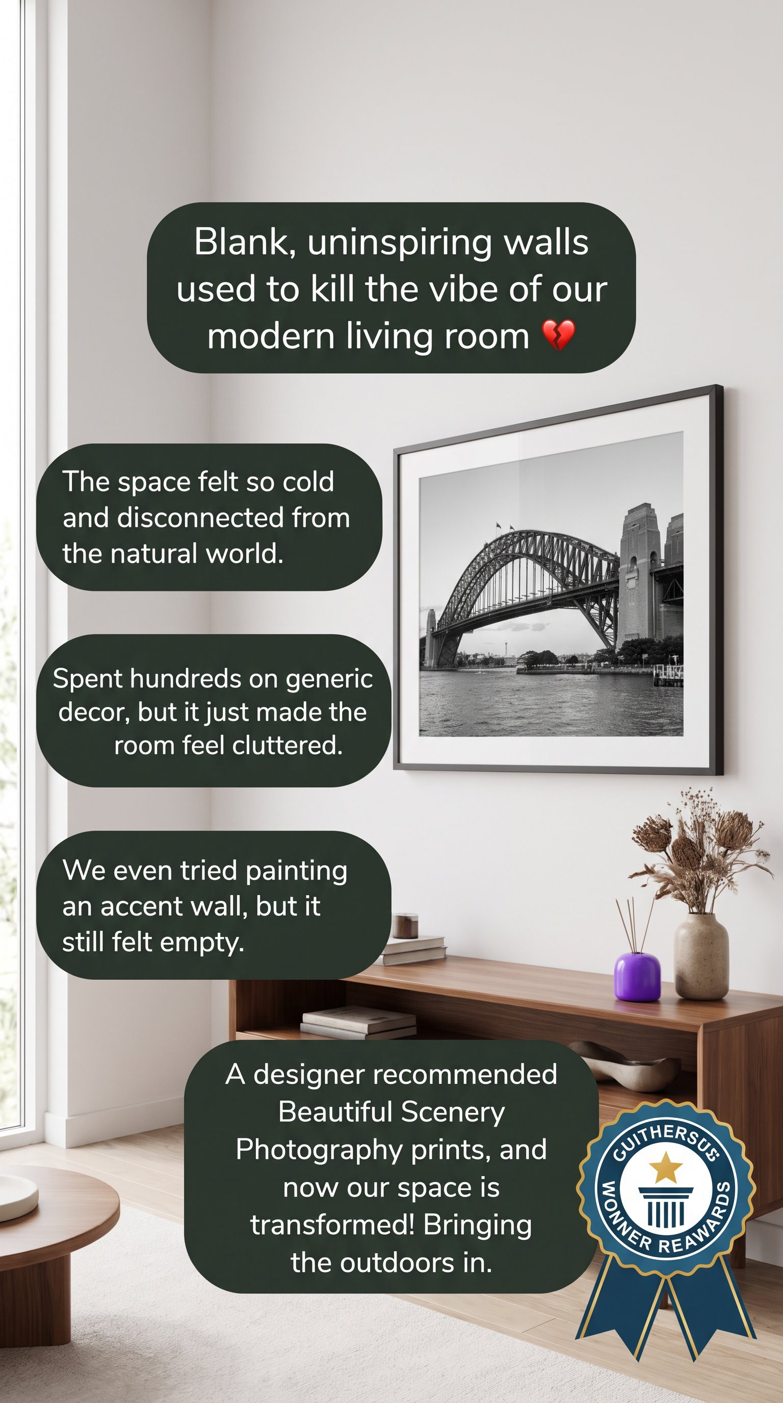 Zeely Ad Studio Facebook ad: Need an escape from your plain walls? Discover nature's…