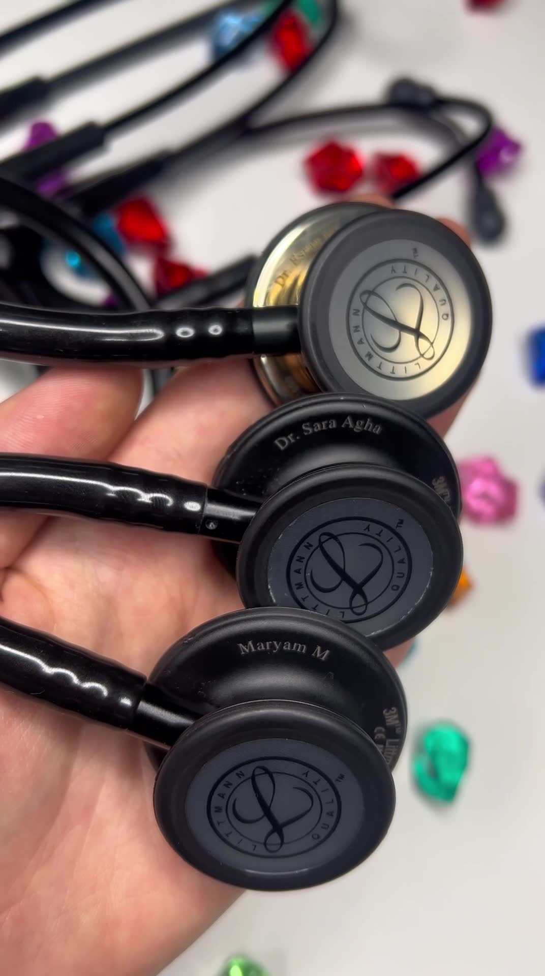Scrubs and Clogs Facebook ad: Stethoscope Name Engraving