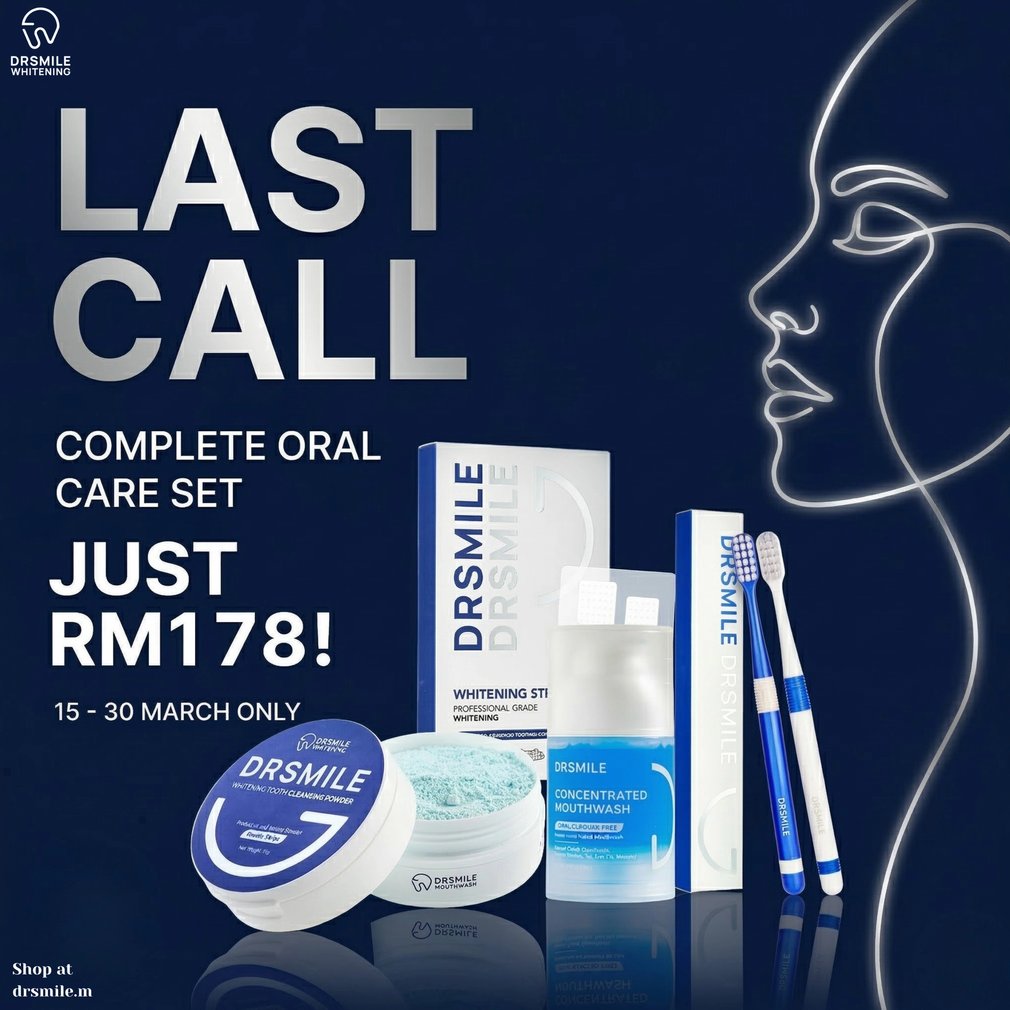 Dr Smile Whitening Solution Facebook ad