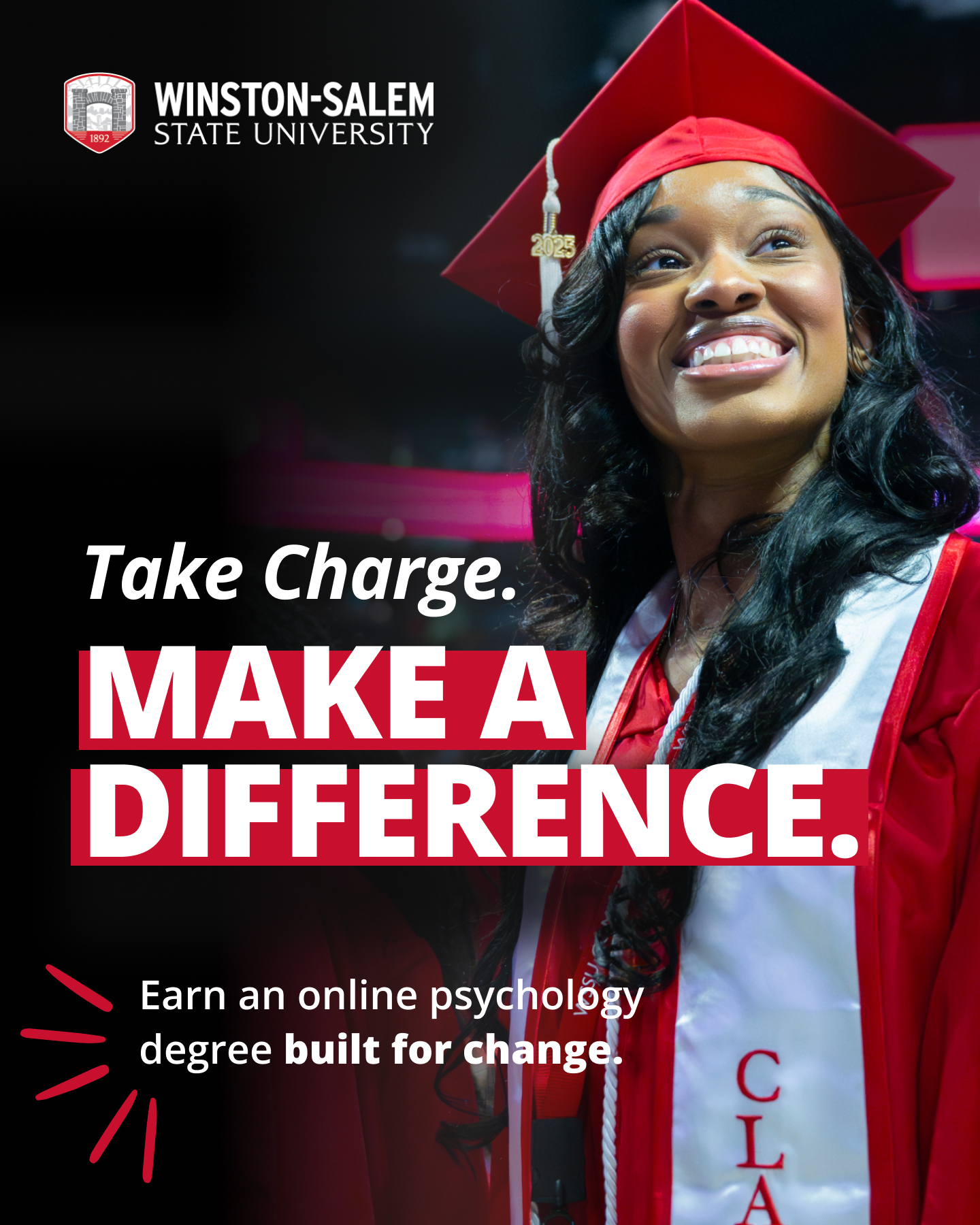 Winston-Salem State University Facebook ad: A Psych Degree with Purpose