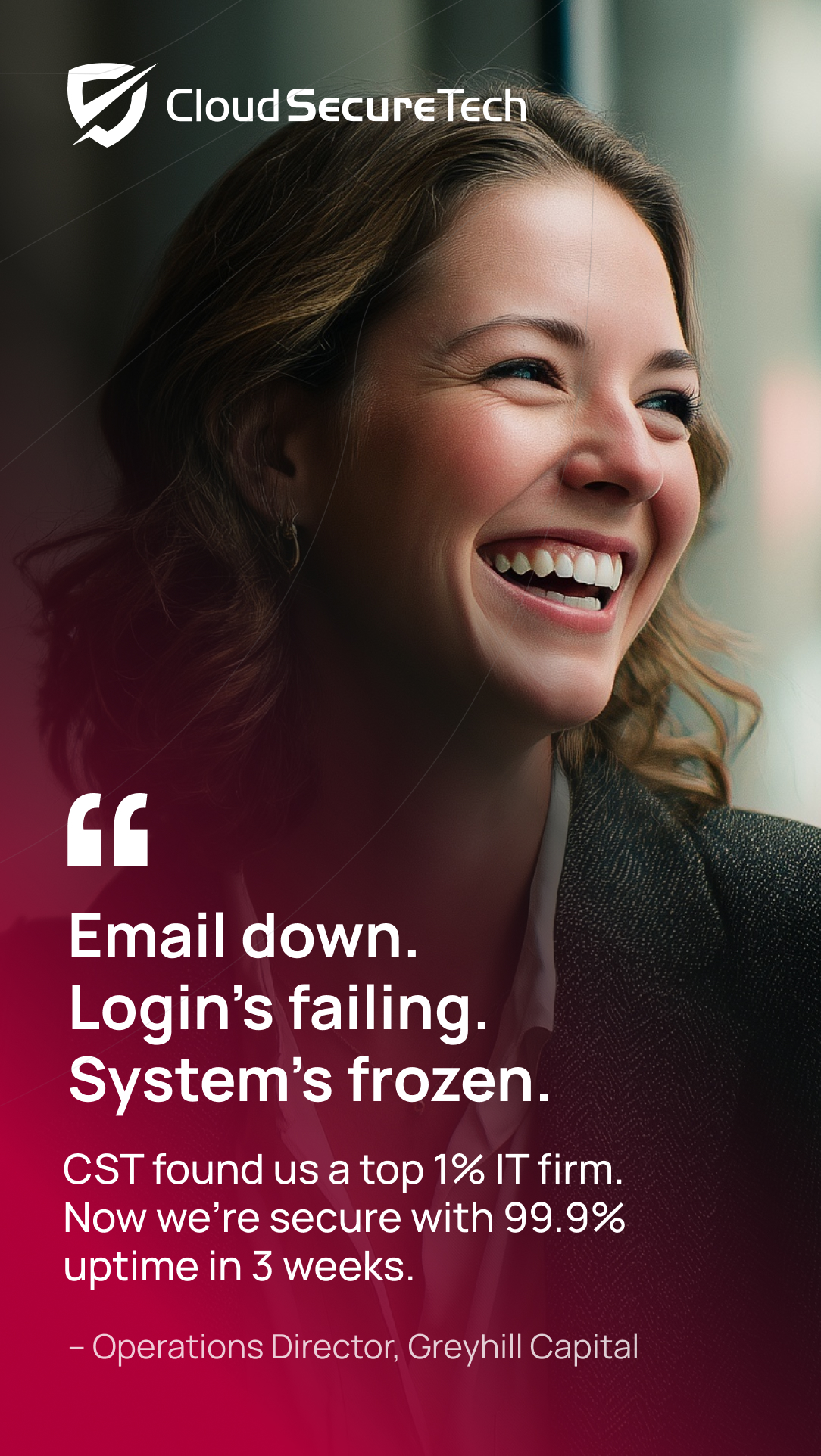 Cloud Secure Tech Facebook ad from Sep 9, 2025