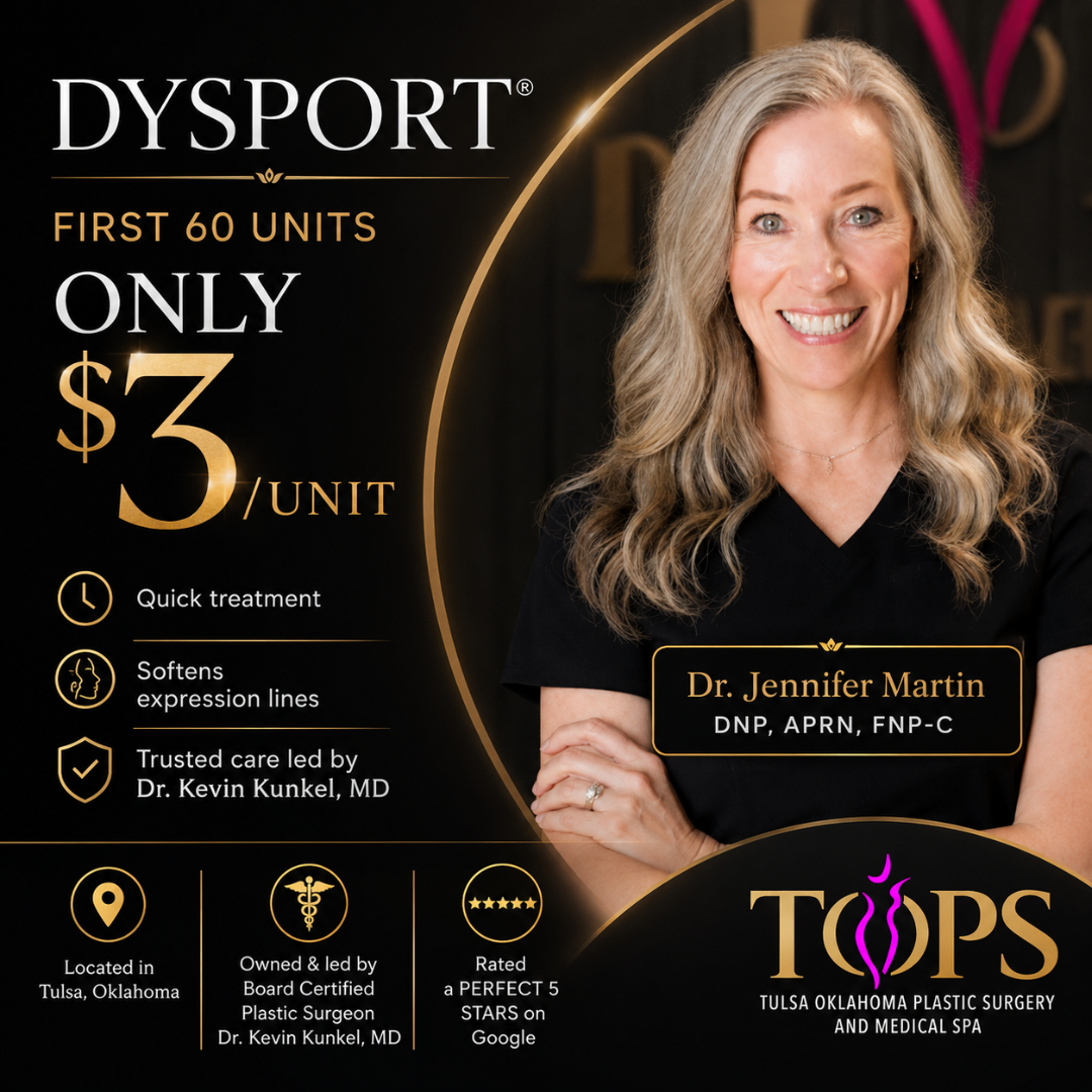 Tulsa Oklahoma Plastic Surgery/TOPS Medical Spa Facebook ad