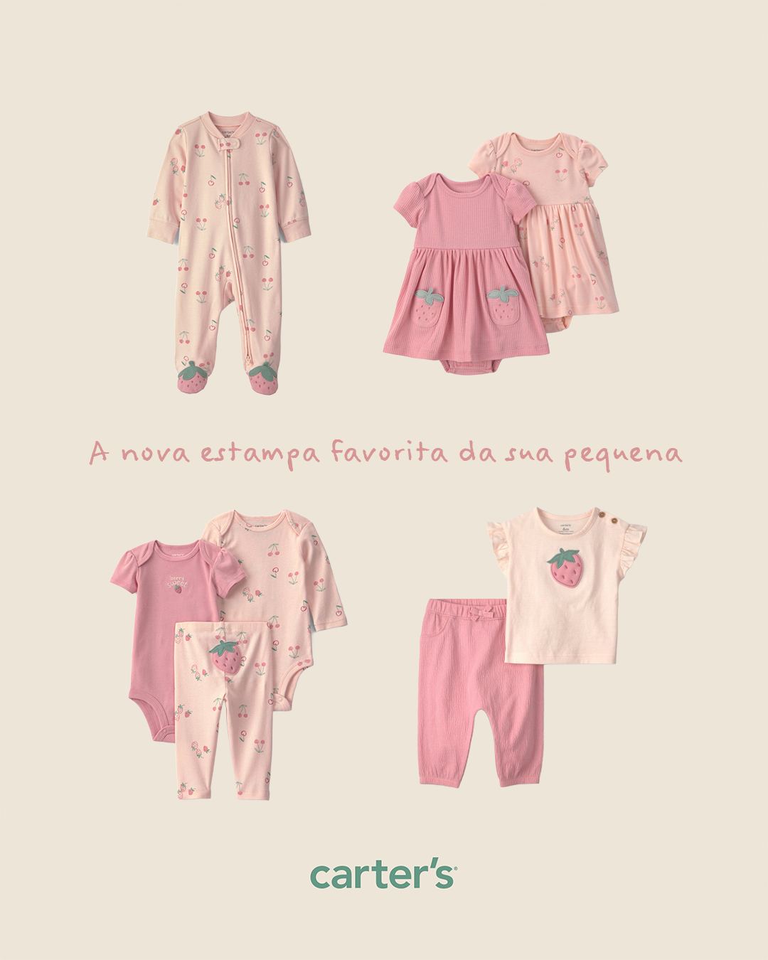 Carter's Brasil Facebook ad: Escolher um só vai ser a parte difícil.