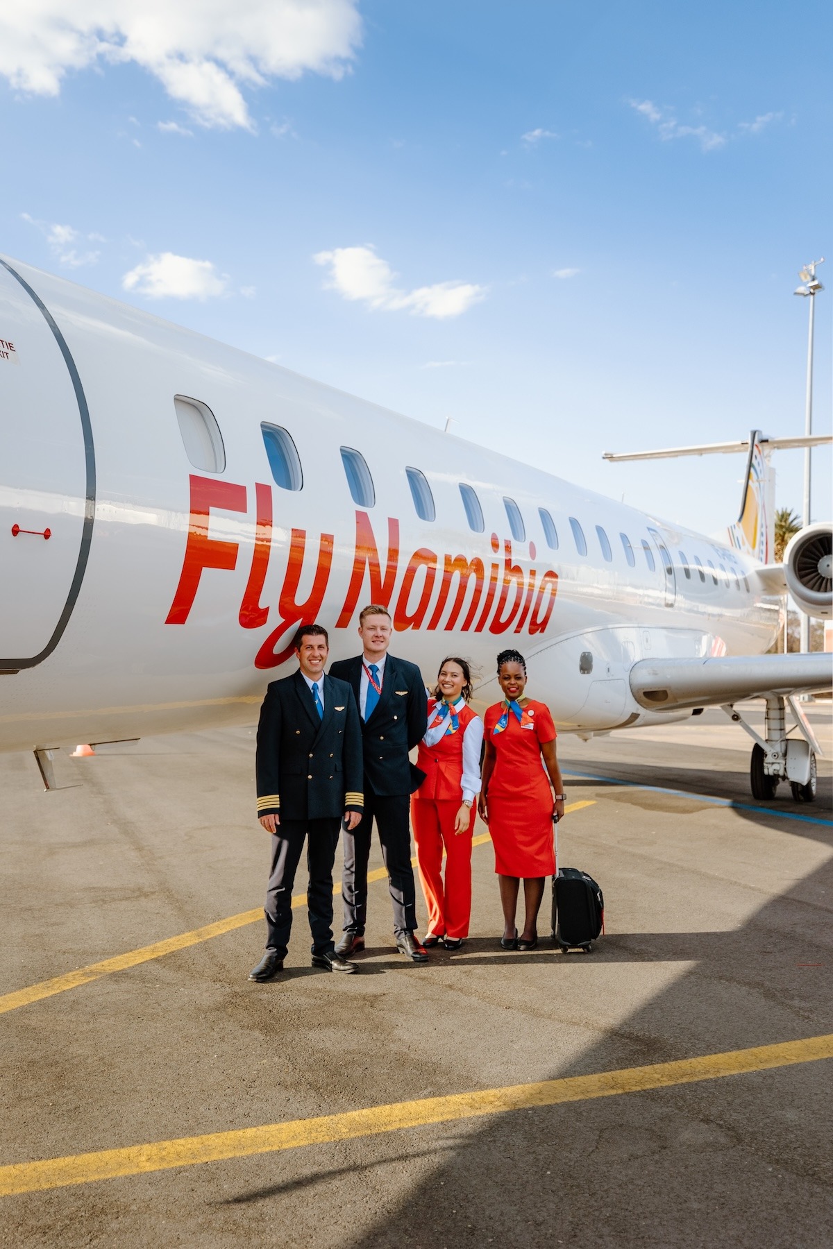 FlyNamibia Airline Facebook ad: Experience Freedom in the Namibian Skies with FlyNamibia.