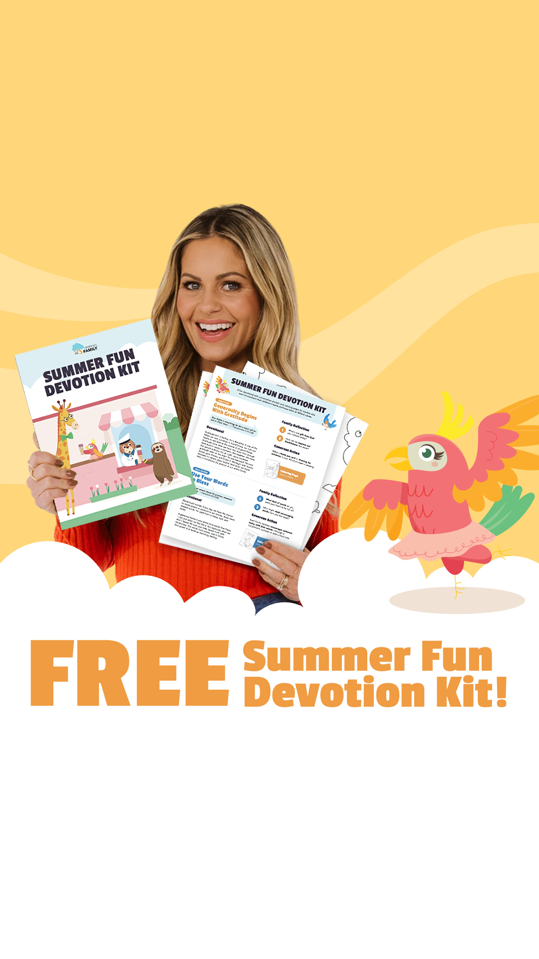 Candace Cameron Bure Facebook ad: Summer Devos, Zero Overwhelm
