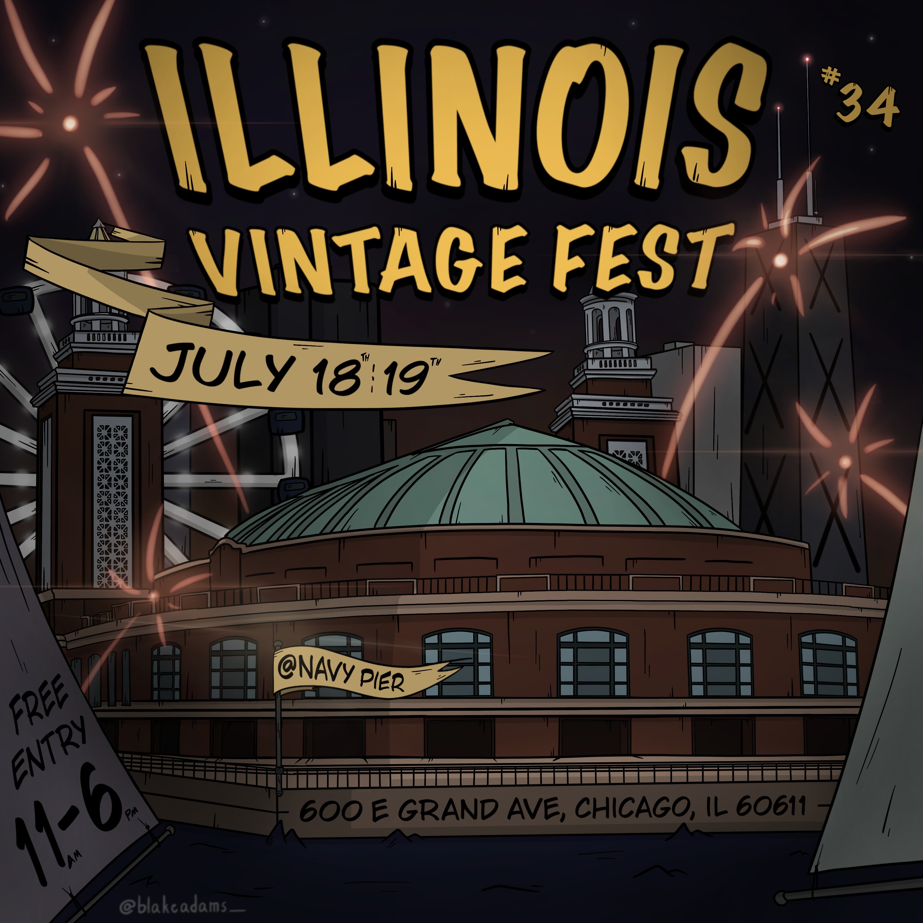 Illinois Vintage Fest Facebook ad