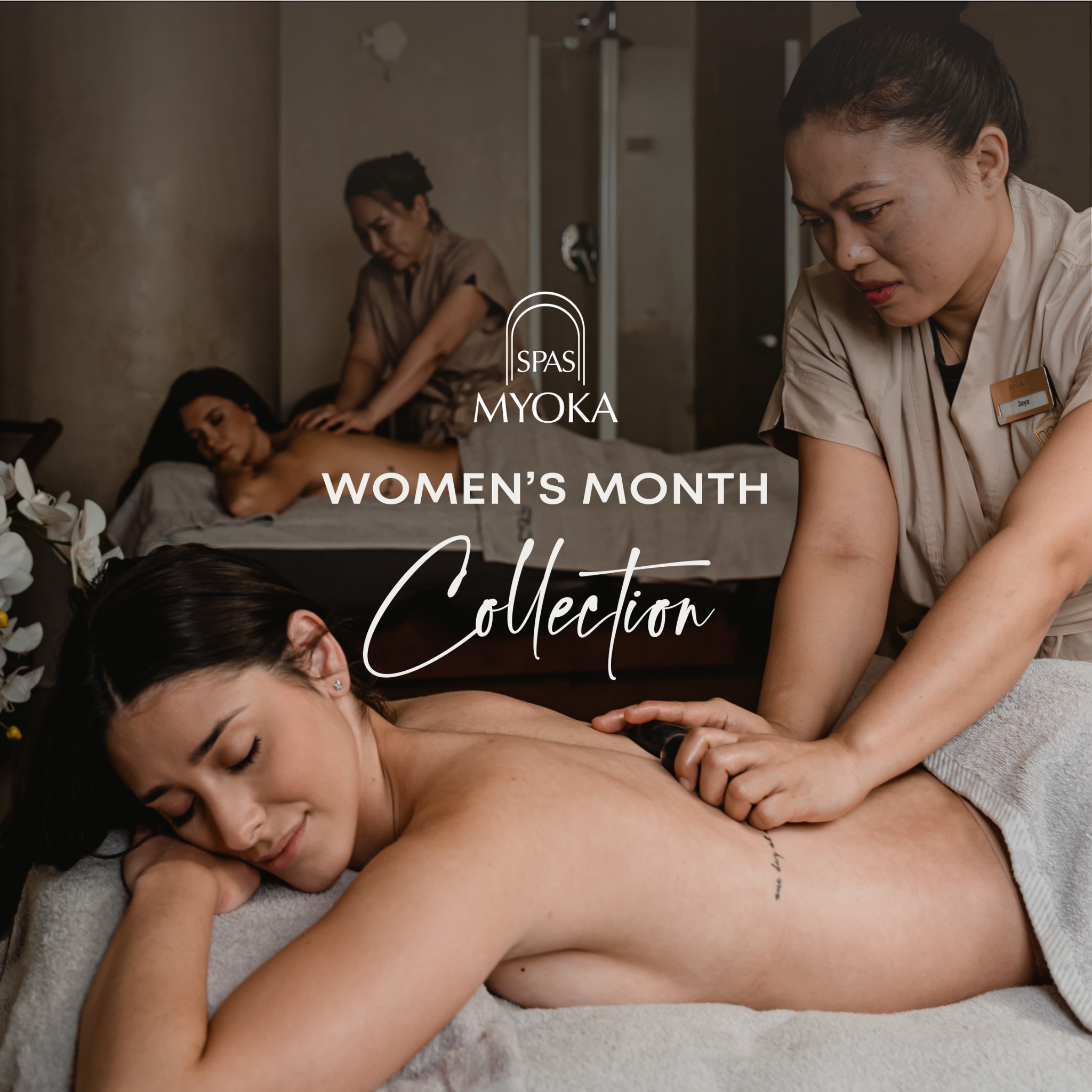 Myoka Spas Facebook ad: Celebrate Her, with presence, with intention, with care