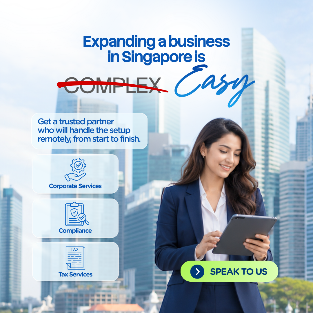Singapore Corporate Services Pte Ltd - Accounting and Audit Firm Facebook ad from Aug 13, 2026