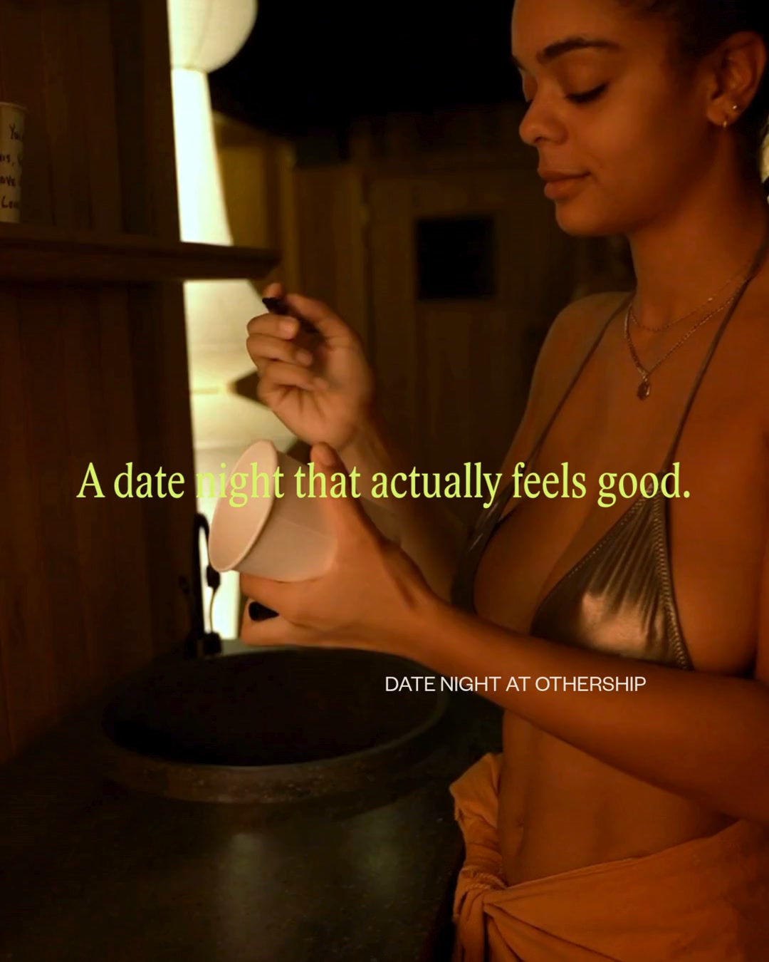 Othership Facebook ad: Hot date, cold plunge