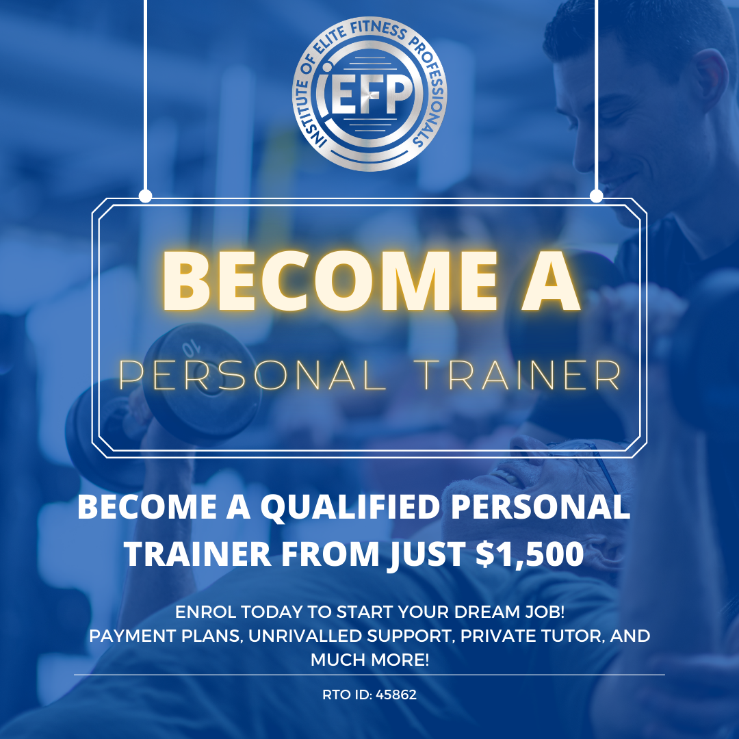 The Institute of Elite Fitness Professionals Facebook ad from Apr 8, 2026